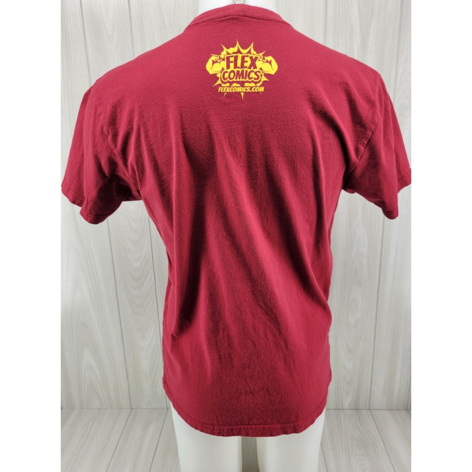 Next Level Flex Comics Inferno Games T-shirt Red Size Large Men's T-Shirt Short Sleeve Crew Neck Graphic Print Personalized Tee Preshrunk Heavy Cotton Size US L / EU 52-54 / 3 - 6 Thumbnail