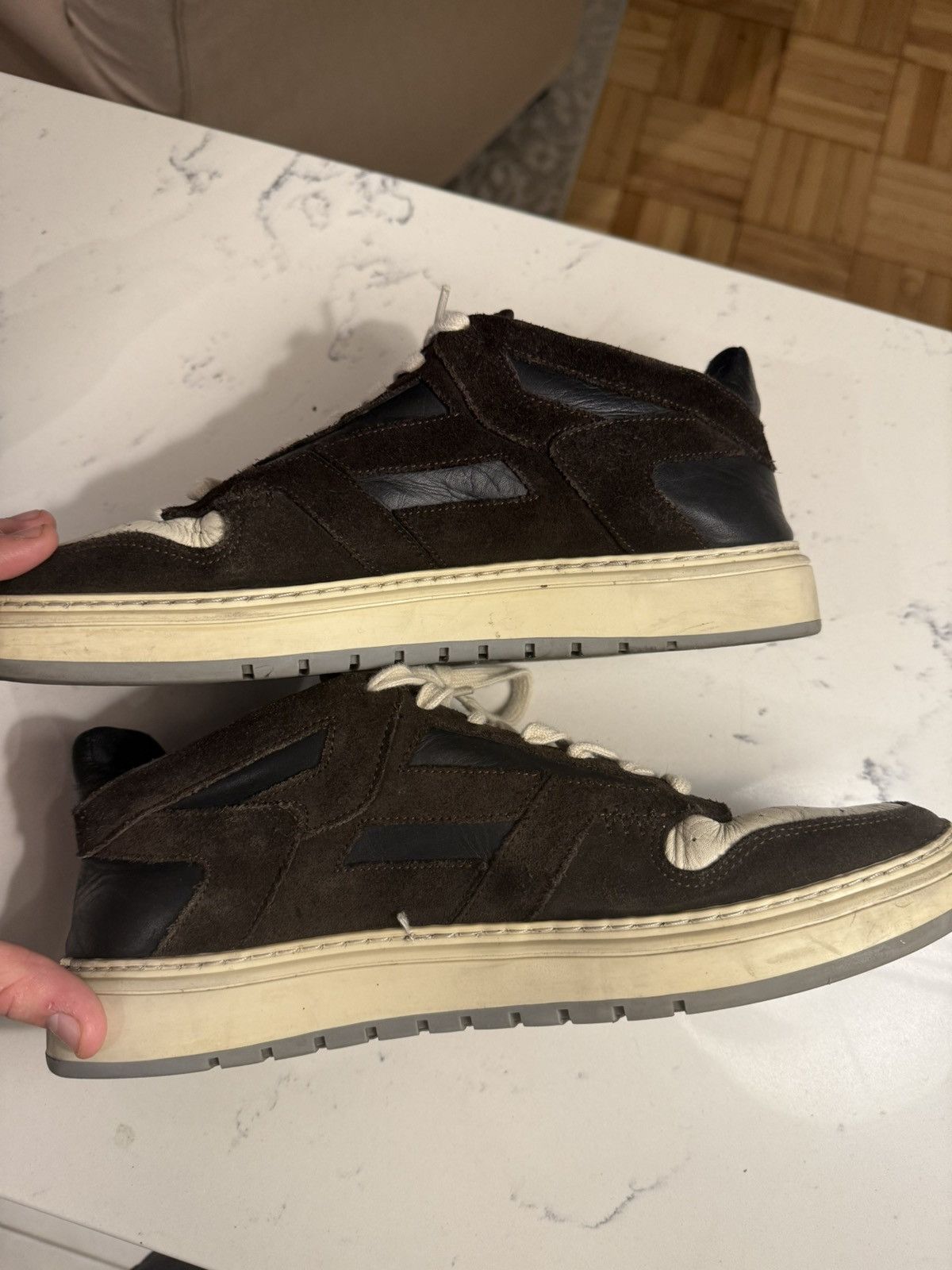 Represent Clo. Represent Reptor Low Brown Black sneaker Size US 12 / EU 45 - 3 Thumbnail