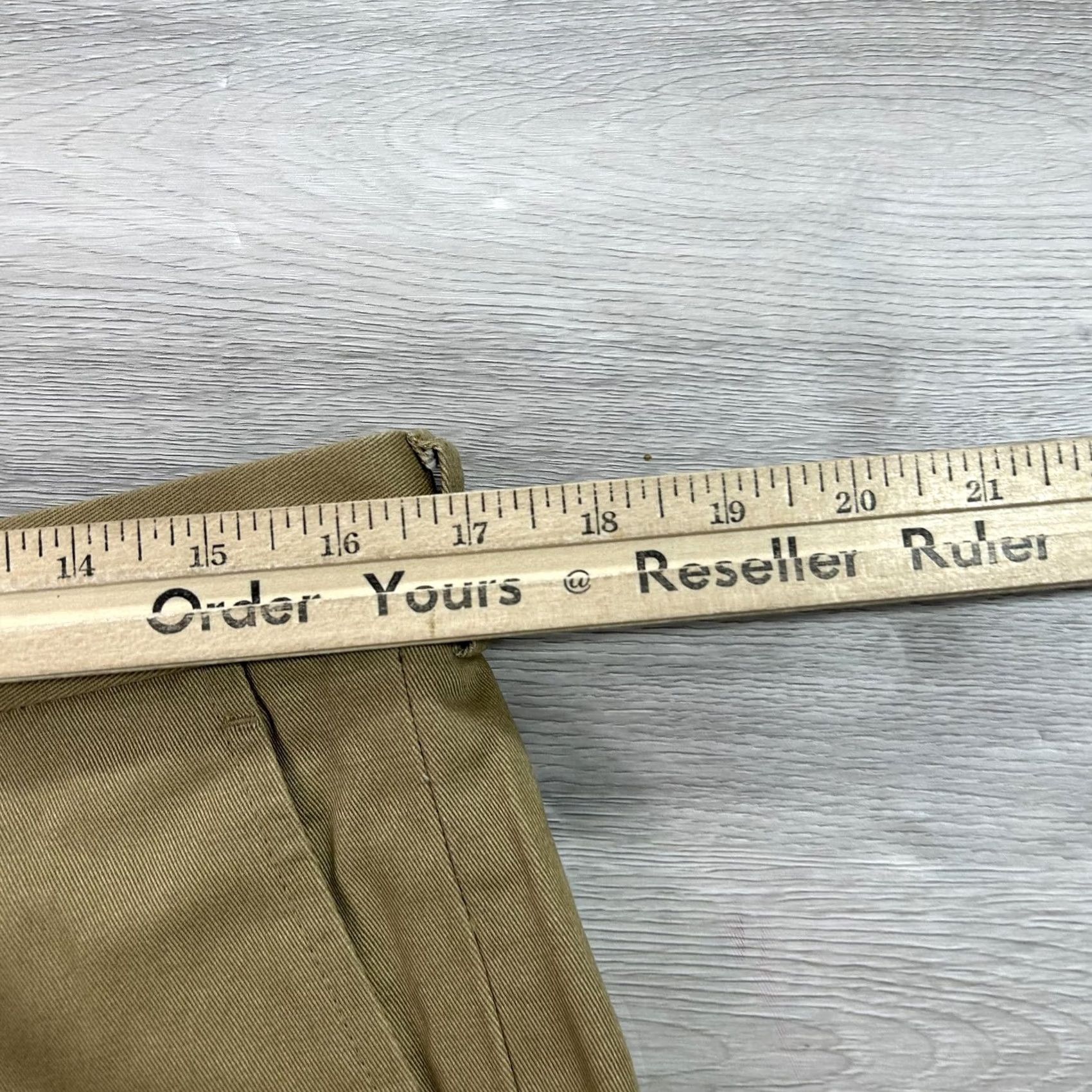 Vintage NEW J. Peterman Pants Mens 34 Khaki Chino Flat Front Unhemmed Made in USA Size US 34 / EU 50 - 7 Thumbnail