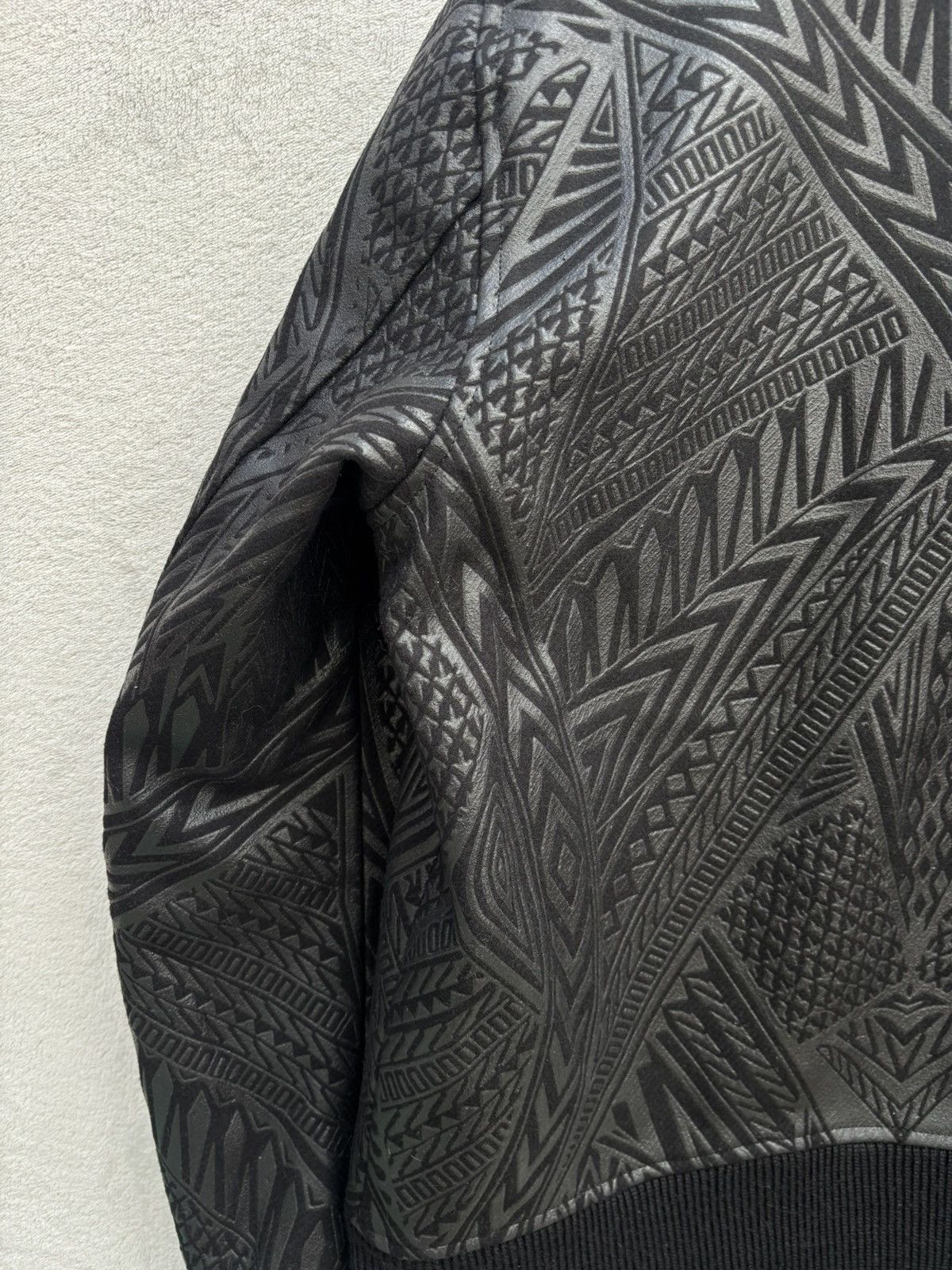 Just Cavalli AW 2014 Just Cavalli Geometric Tribal Embossed Bomber Jacket Size US M / EU 48-50 / 2 - 9 Thumbnail