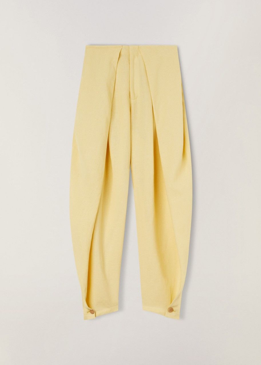 o1srvl11e0424 Trouser in Medium Yellow