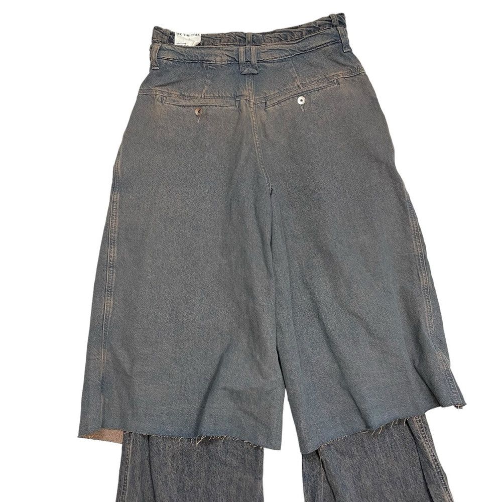 Free People NWT New $248 Free People Nocturne Double Hem Trouser Jeans Size 26" / US 2 / IT 38 - 9 Thumbnail