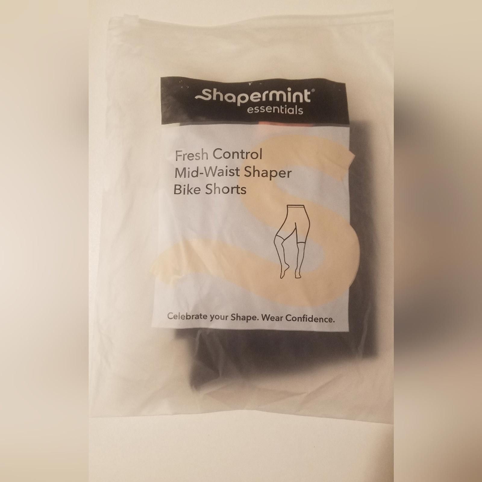 Designer NWT Shapermint Essentials Black Mid-Waist Shaper Shorts Med Size ONE SIZE - 1 Thumbnail