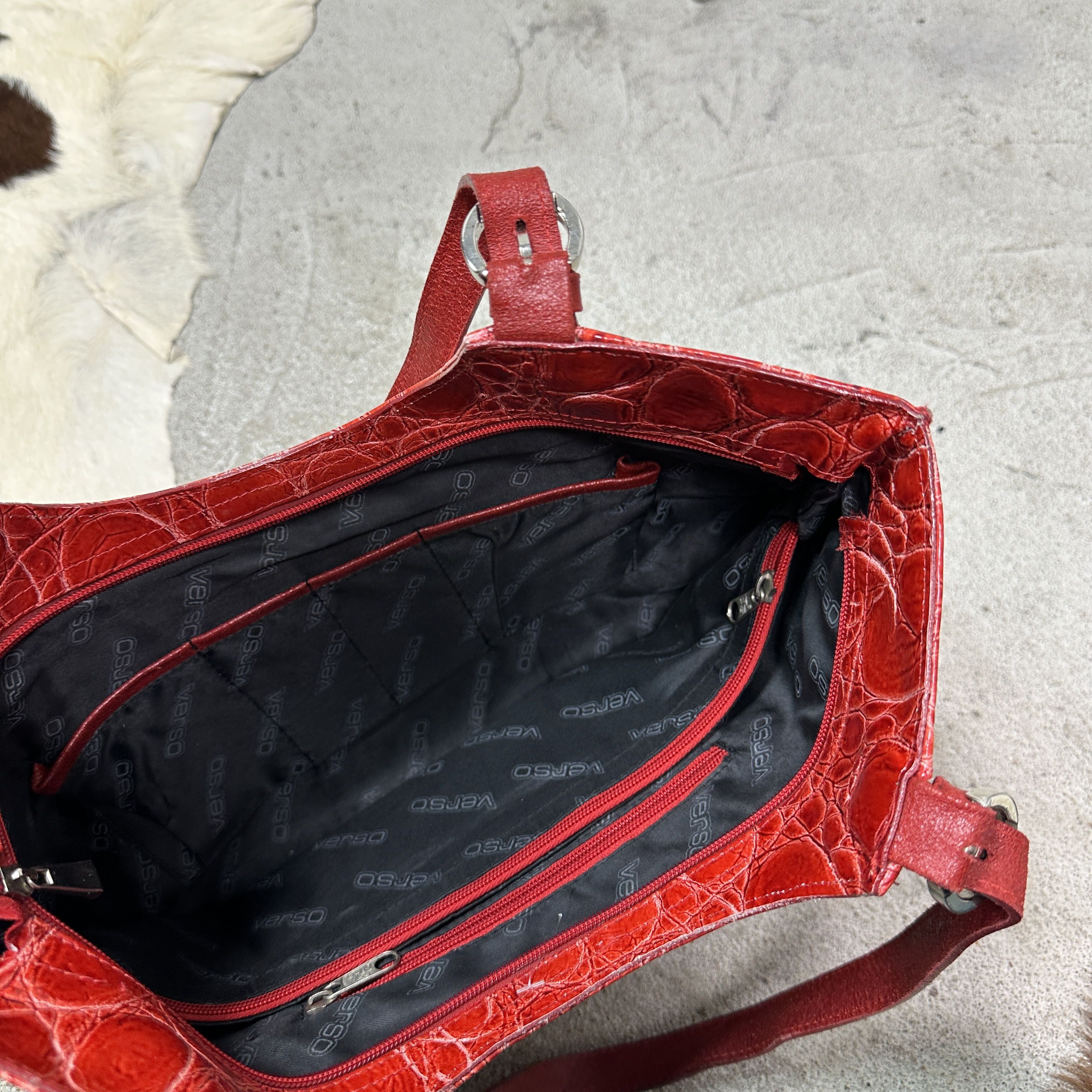 Vintage Vintage Avant Garde Leather Snake Skin Shoulder Bag Y2K Size ONE SIZE - 9 Thumbnail