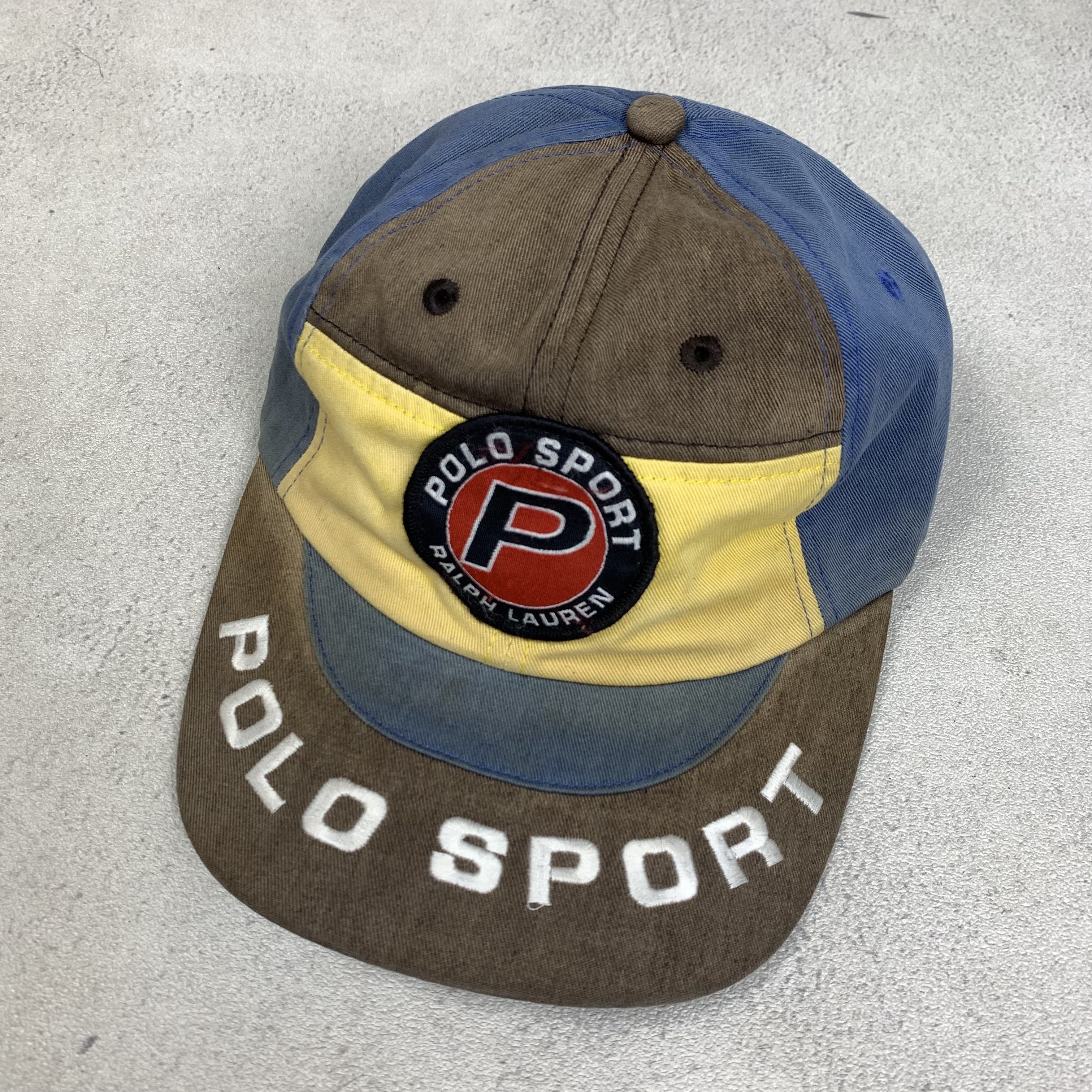 Polo Ralph Lauren Vintage Polo Sport Ralph Lauren Panel Hat Cap Size ONE SIZE - 2 Thumbnail