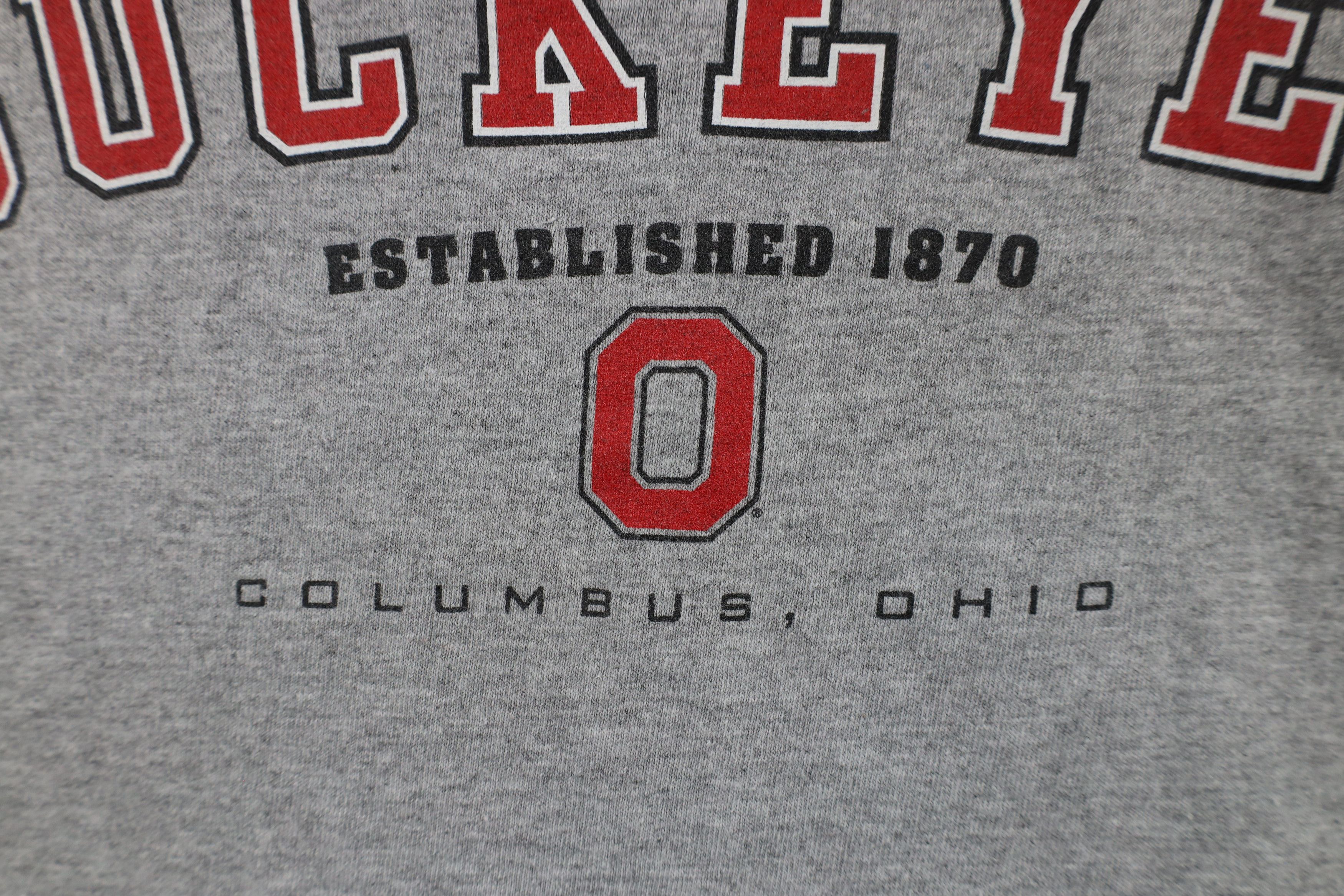 Adidas × Vintage Vintage 90s Adidas Ohio State University Long Sleeve T-Shirt Size US M / EU 48-50 / 2 - 6 Thumbnail