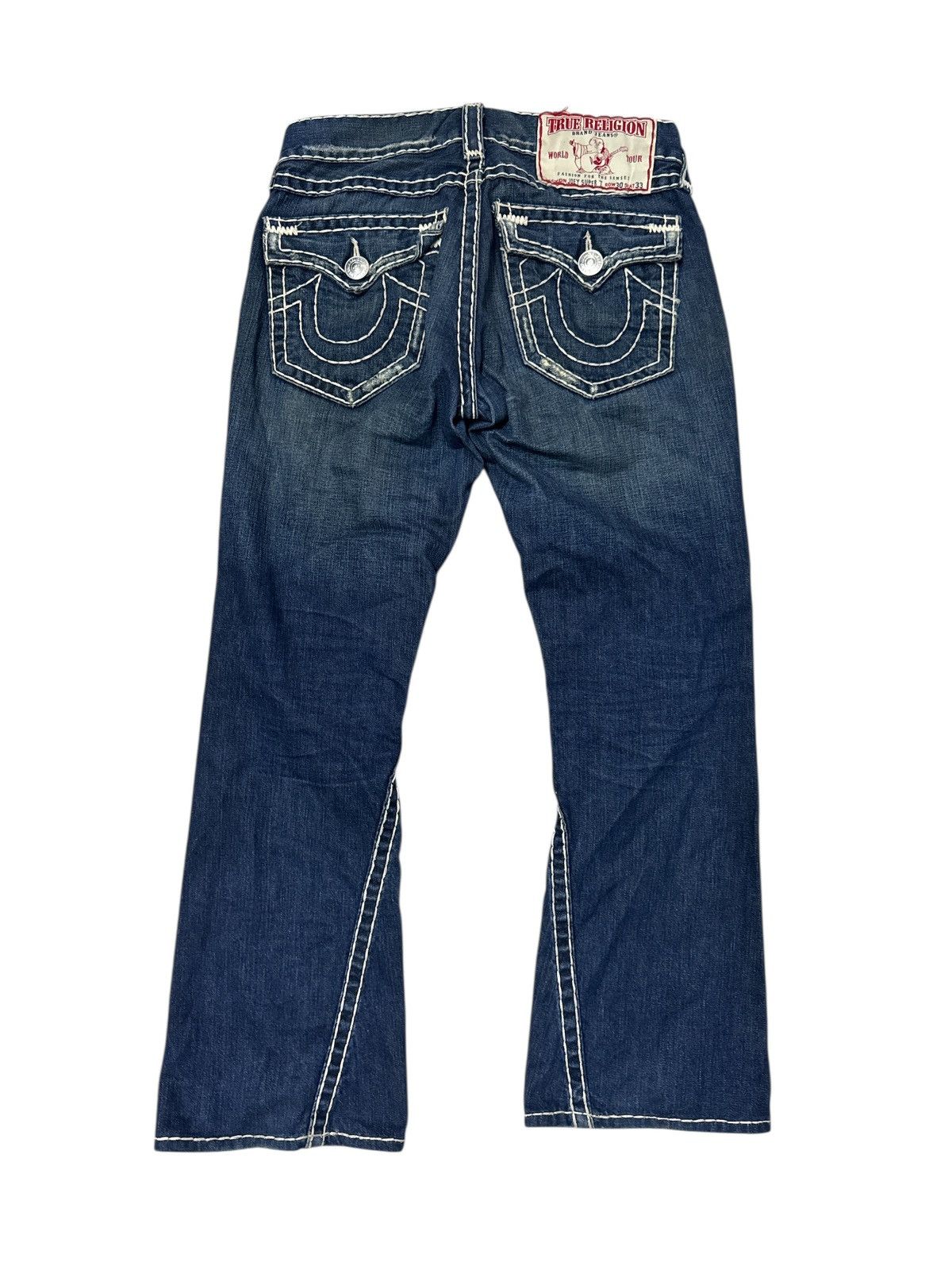 True Religion TRUE RELIGION JOEY SUPER T FLAP FLARE JEANS Size US 34 / EU 50 - 1 Thumbnail