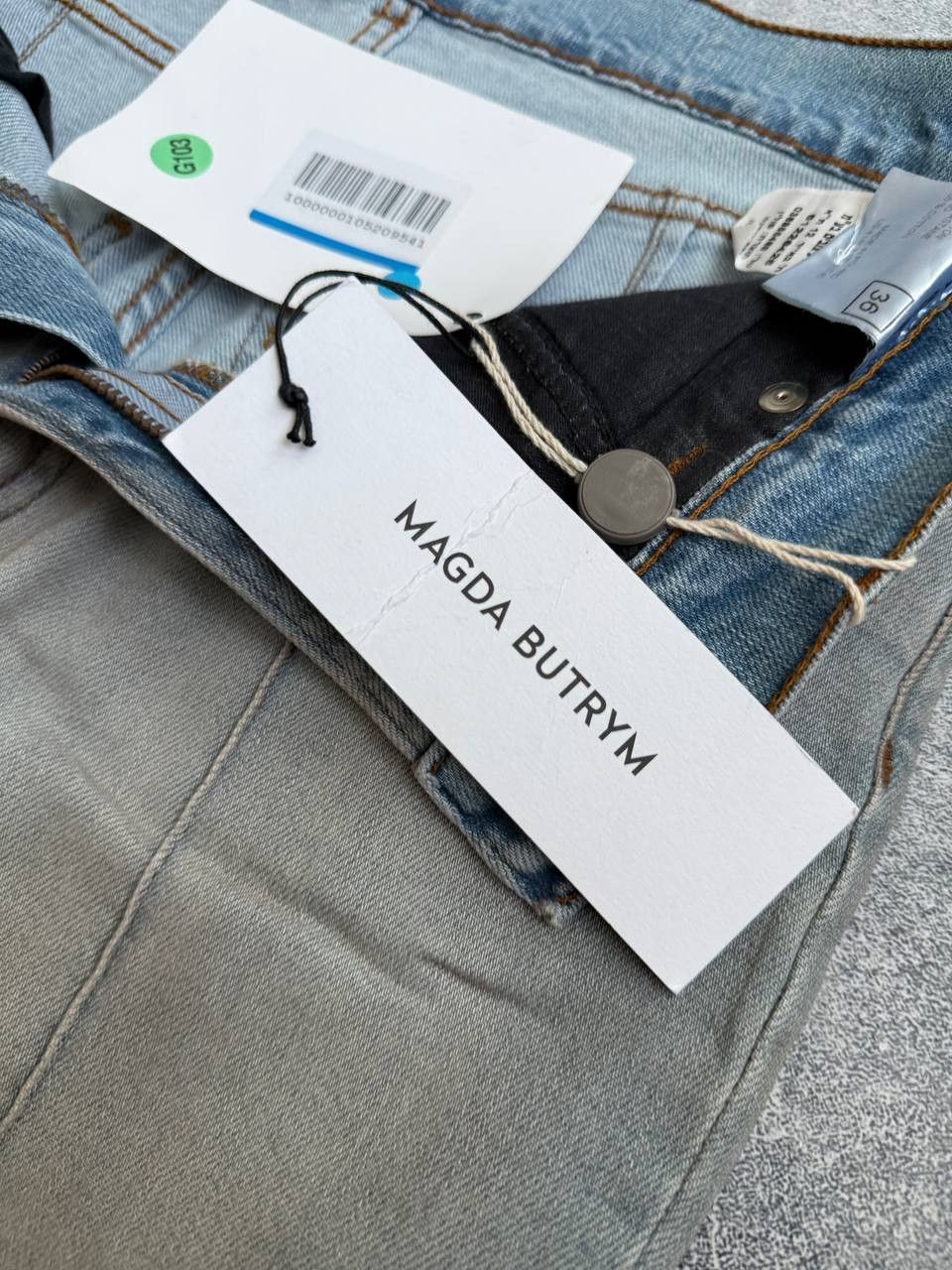Magda Butrym NWT MAGDA BUTRYM Stirrup Skinny Jeans RRP 400$ Size 36 Size 38" / US 16 / IT 52 - 10 Thumbnail