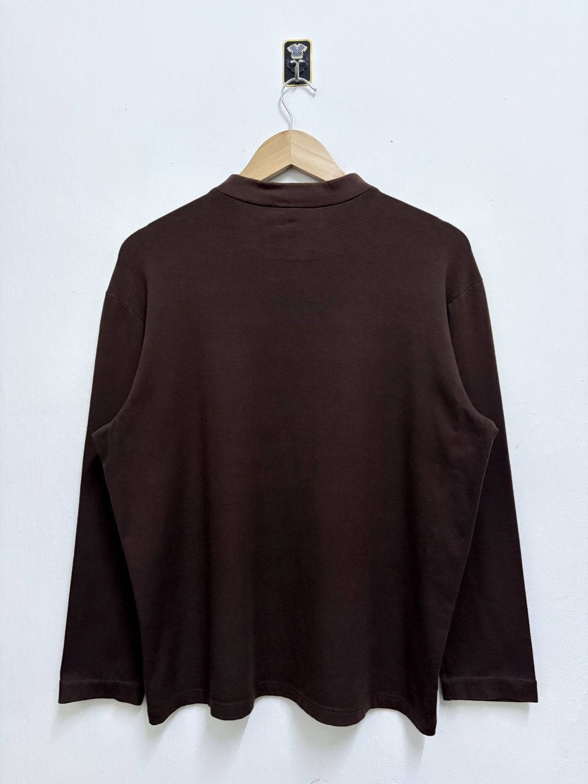 Gucci Vintage 90's Gucci - The GG Monogram Brown L/S T-Shirt Size US M / EU 48-50 / 2 - 2 Thumbnail