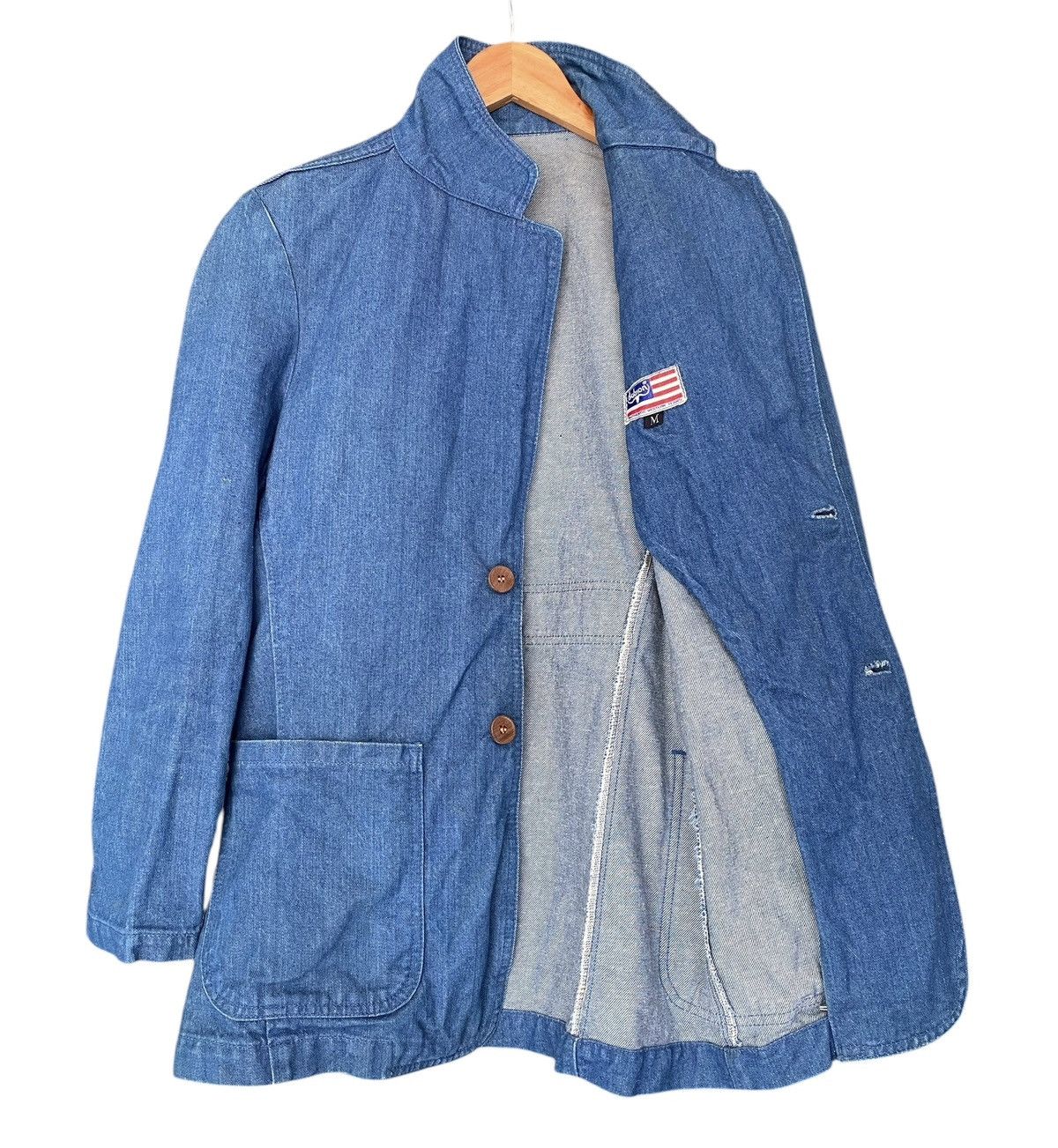Vintage Vintage BOBSON Denim Blue Chore Jacket (M) Size US M / EU 48-50 / 2 - 17 Thumbnail