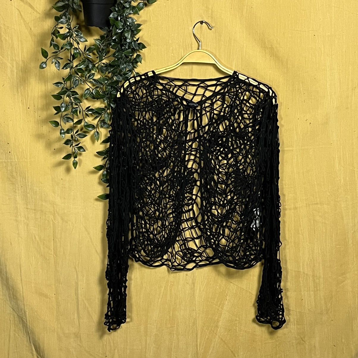 Gianni Valentino × If Six Was Nine × Japanese Brand Vintage Gianni lo Giudice Mesh Cardigan Size S / US 4 / IT 40 - 1 Thumbnail