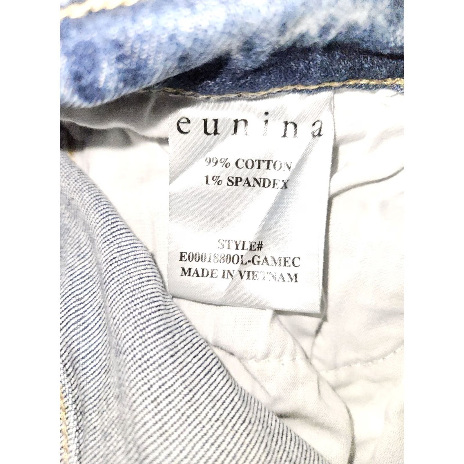 Vintage VINTAGE Eunina Rocky Super High Rise Boyfriend Jeans Women 11/30 Blue Distressed 90s Bohemian Preppy Mens Womens Size 32" / US 10 / IT 46 - 8 Thumbnail