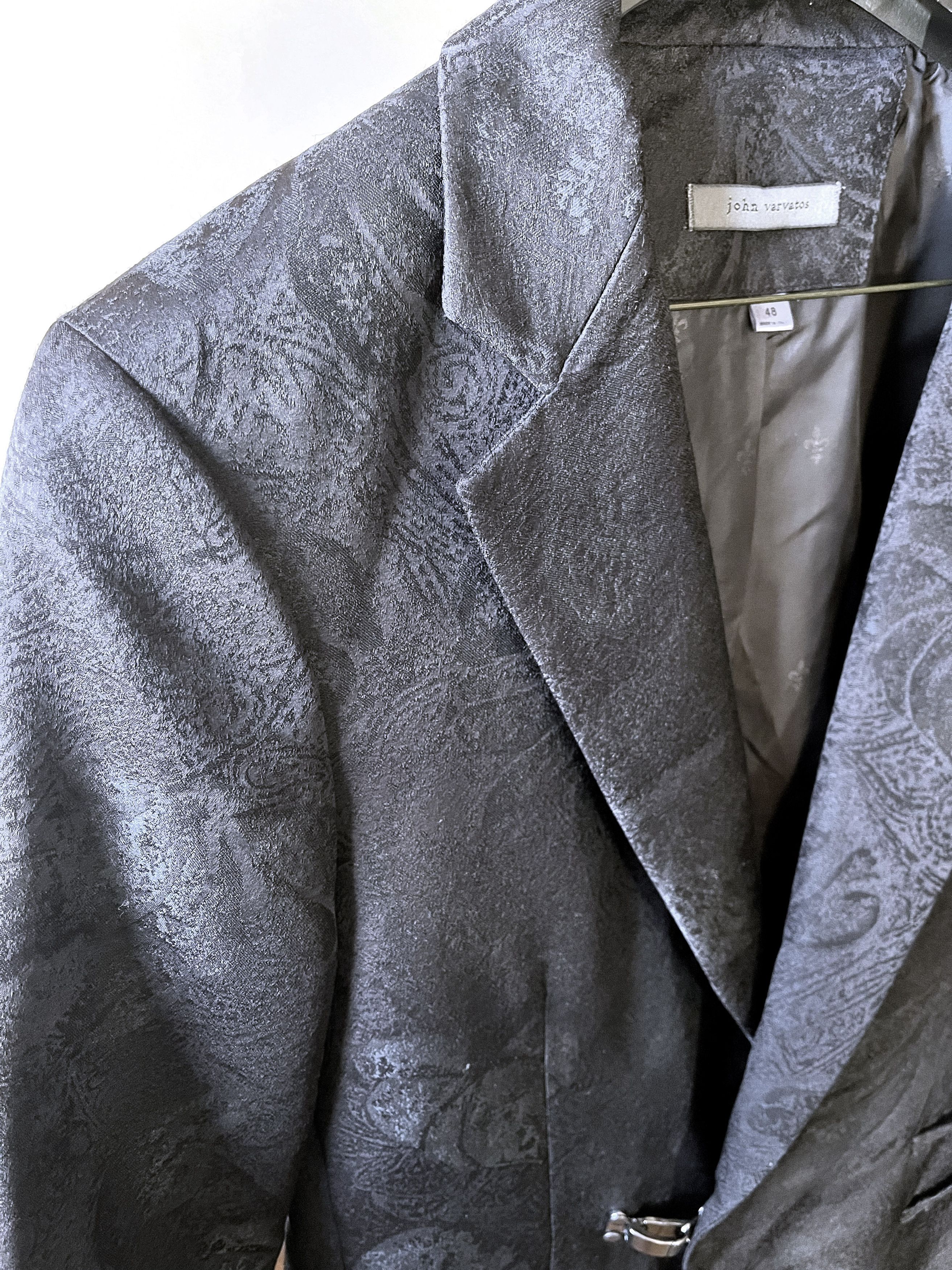 John Varvatos Jacket with Tonal Floral Jacquard Size 48R - 5 Thumbnail