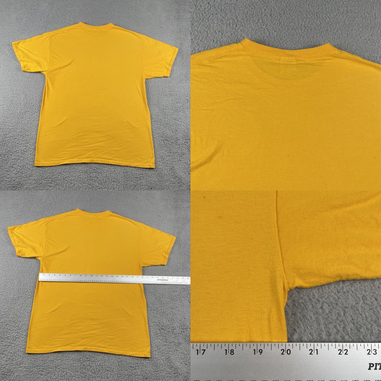 Fruit Of The Loom FOTL Van Gogh Painter Artist Large Yellow T Shirt Vincent Says Let It Gogh Tee Size US L / EU 52-54 / 3 - 9 Thumbnail