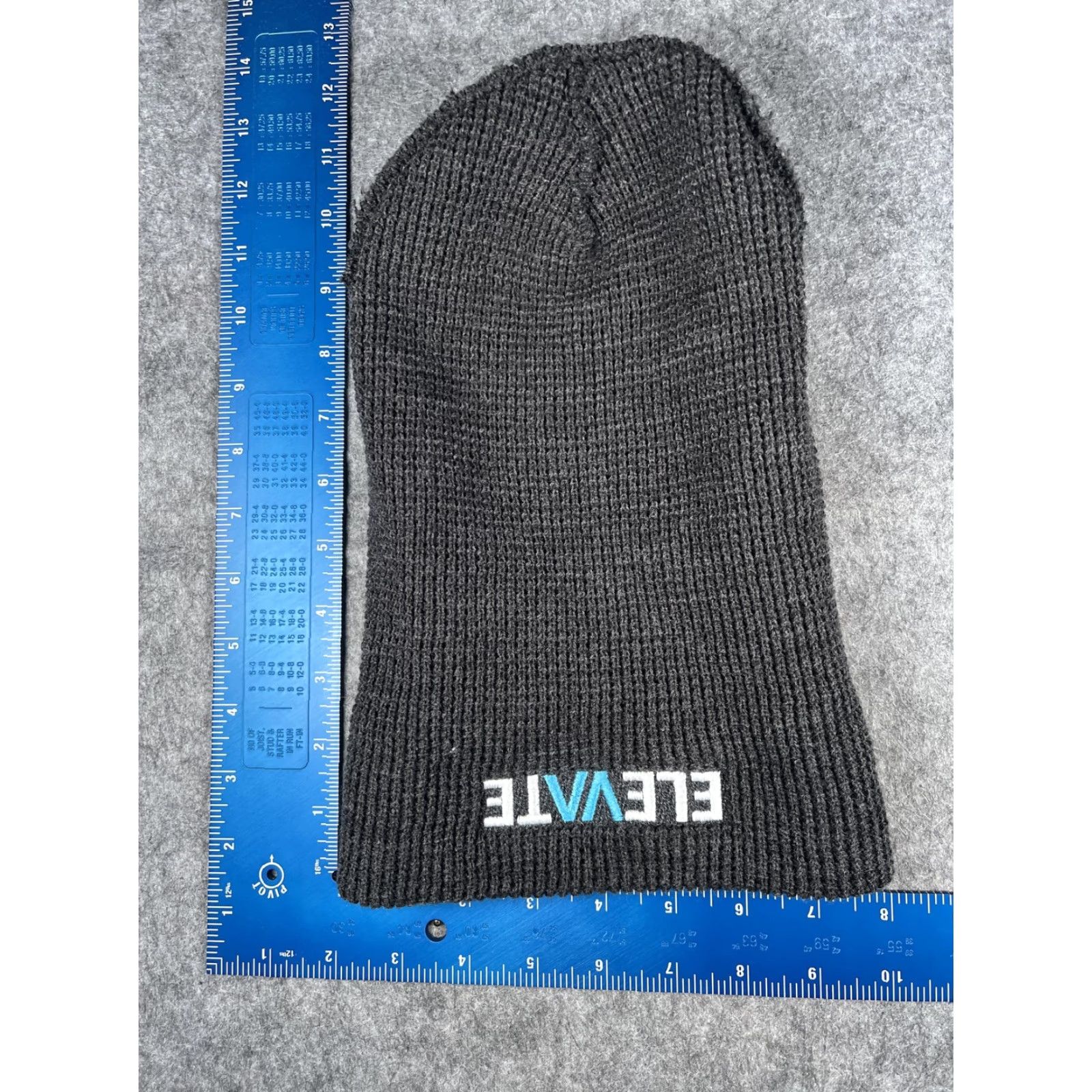 Vintage Richardson Beanie Mens One Size Gray Cuffed Elevate Logo Knit Winter Size ONE SIZE - 5 Thumbnail
