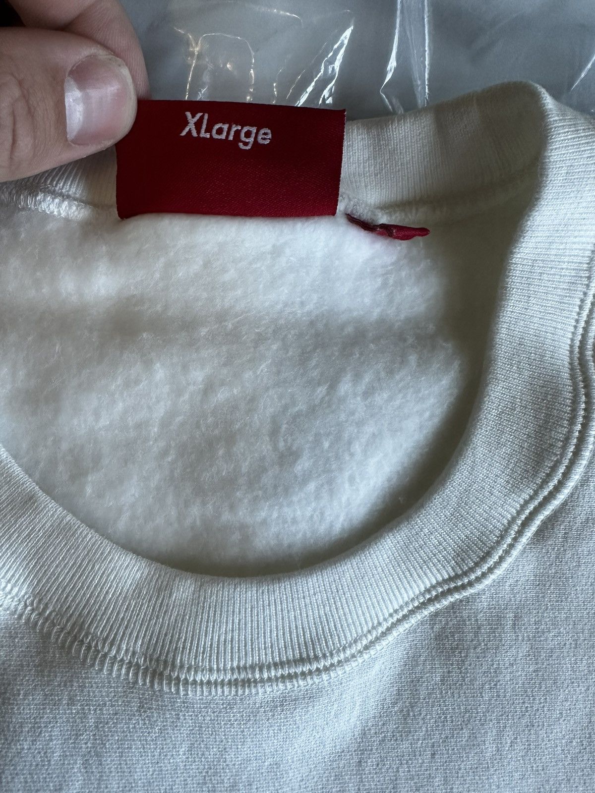 Supreme SS25 Supreme Washed Box Logo Crewneck White/Red | Grailed 