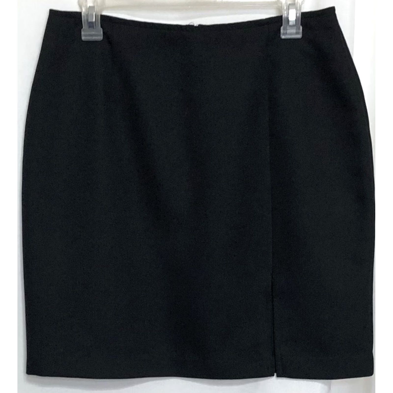 Vintage Danielle B Skirt 12 Black Straight Knee career preppy office 30"W Size 34" / US 12 / IT 48 - 2 Thumbnail