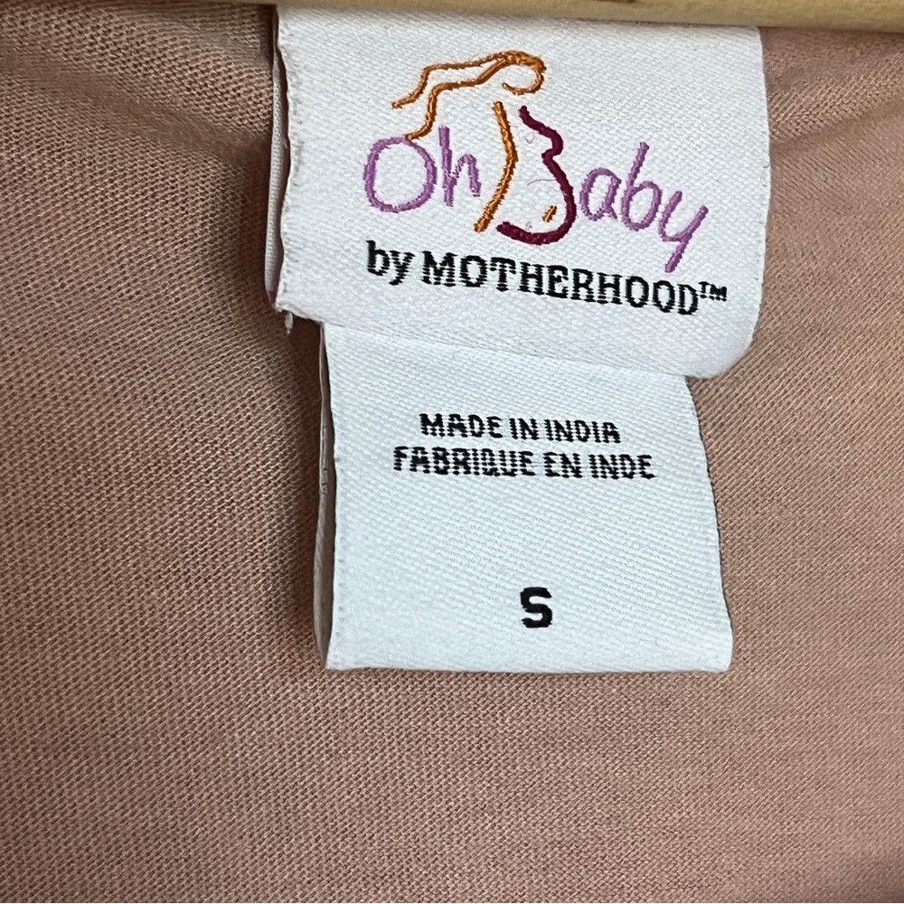 Designer Oh Baby by Motherhood Maternity 3/4 Sleeve Top Pink Small Size S / US 4 / IT 40 - 4 Thumbnail