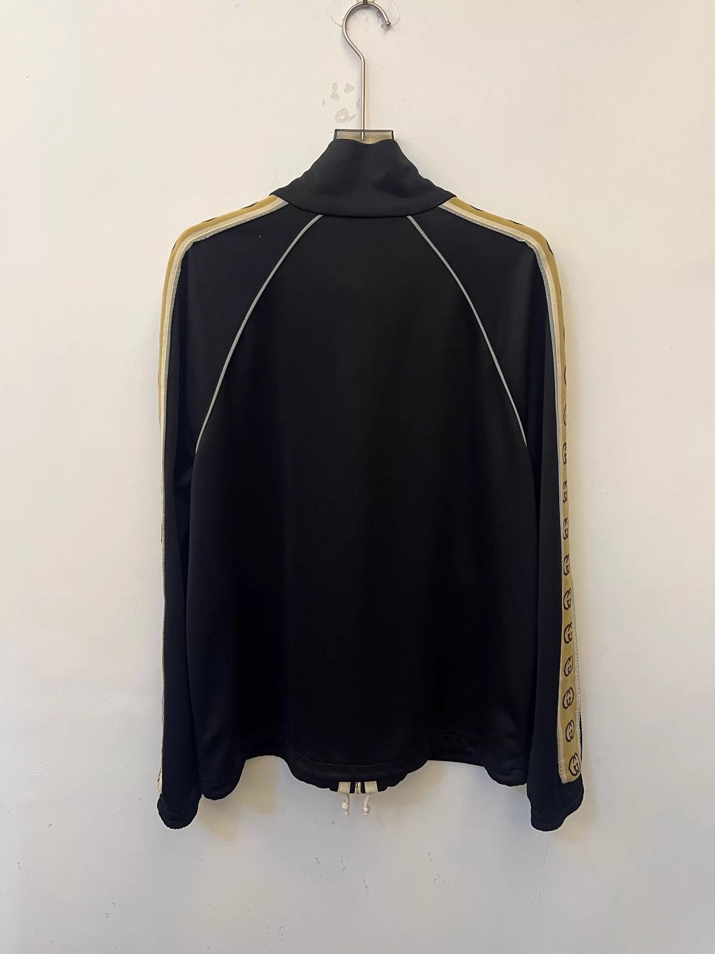 Gucci GUCCI Men's Black SideSleeve Logo Stripe Jacket XL Size US XL / EU 56 / 4 - 3 Thumbnail