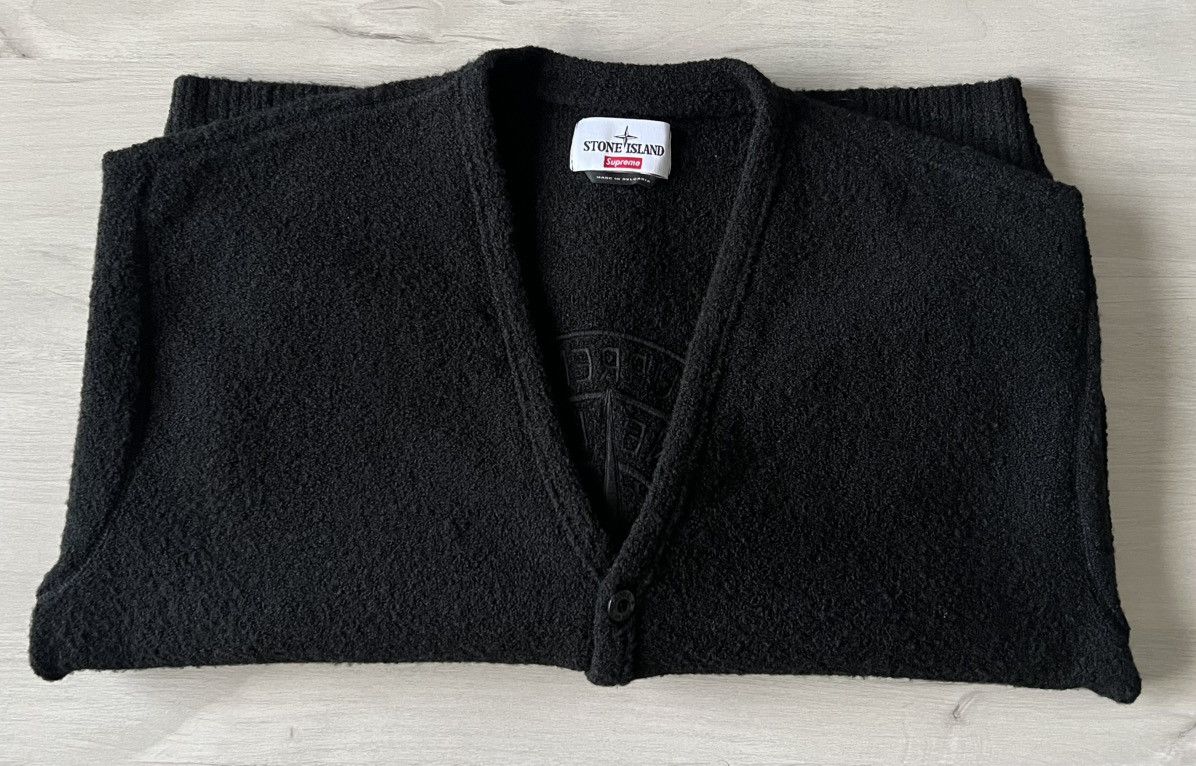 Stone Island × Supreme Supreme Stone Island Bouclé Cardigan 