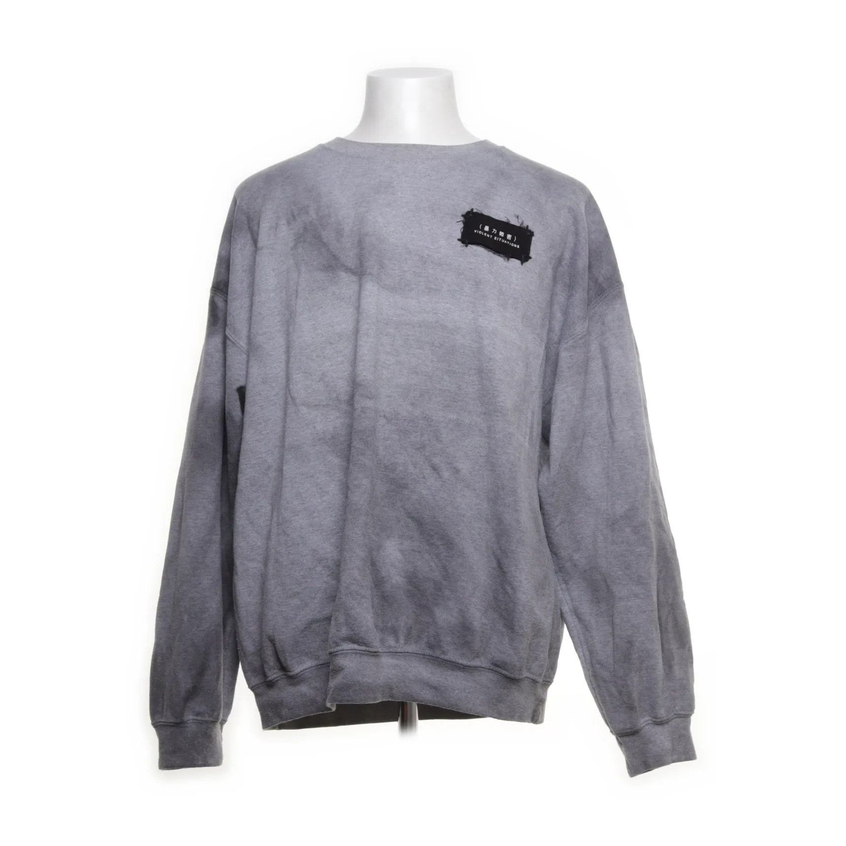 Tobias Birk Nielsen Iso Poetism Grey Sweatshirt Size US XL / EU 56 / 4 - 1 Thumbnail