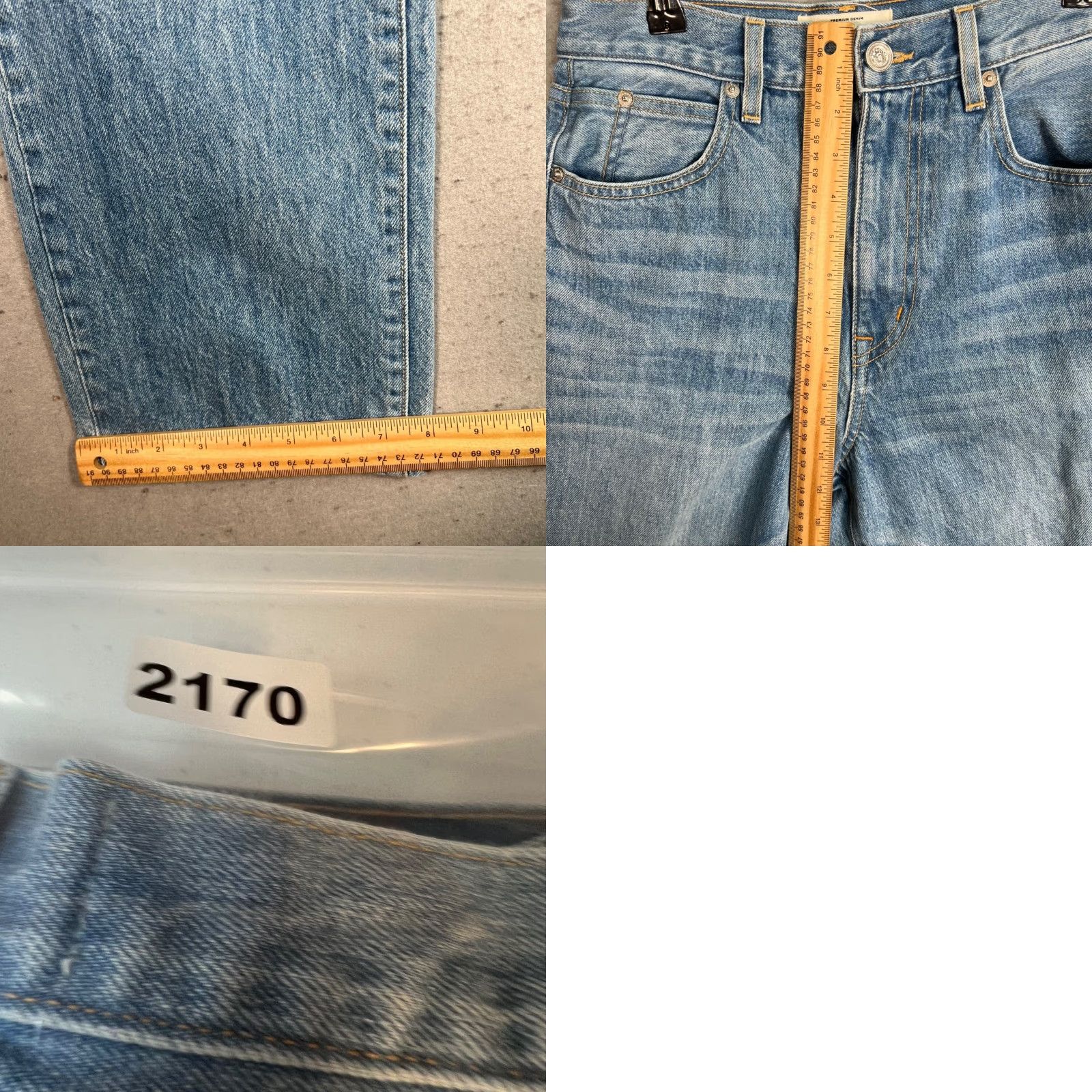 SLVRLAKE SLVRLAKE Jeans Womens 28 Blue Premium Denim 100% Cotton Straight Leg Size 28" / US 6 / IT 42 - 8 Thumbnail