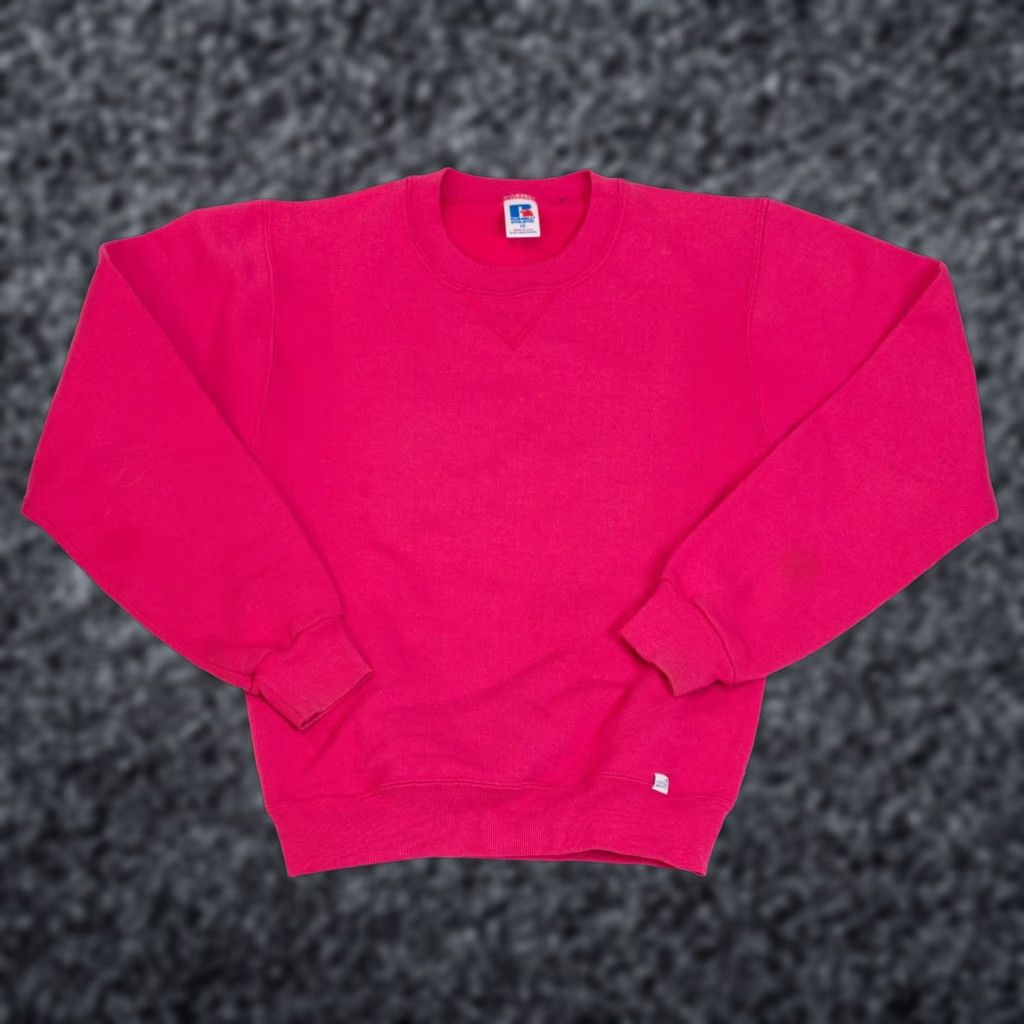 Russell Athletic VINTAGE Russell Athletic Pink Crewneck Sweatshirt Womens XS VTG Size XS / US 0-2 / IT 36-38 - 1 Thumbnail