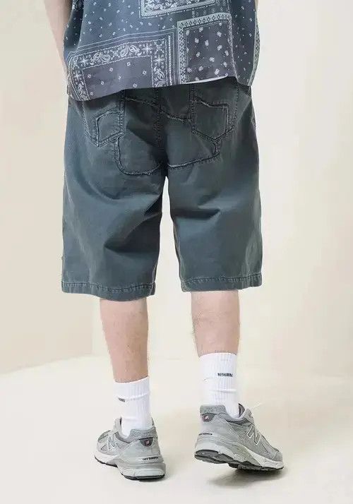 Japanese Brand 21SS Tokyo Union Grey Blue Distressed Shorts Size US 32 / EU 48 - 2 Thumbnail