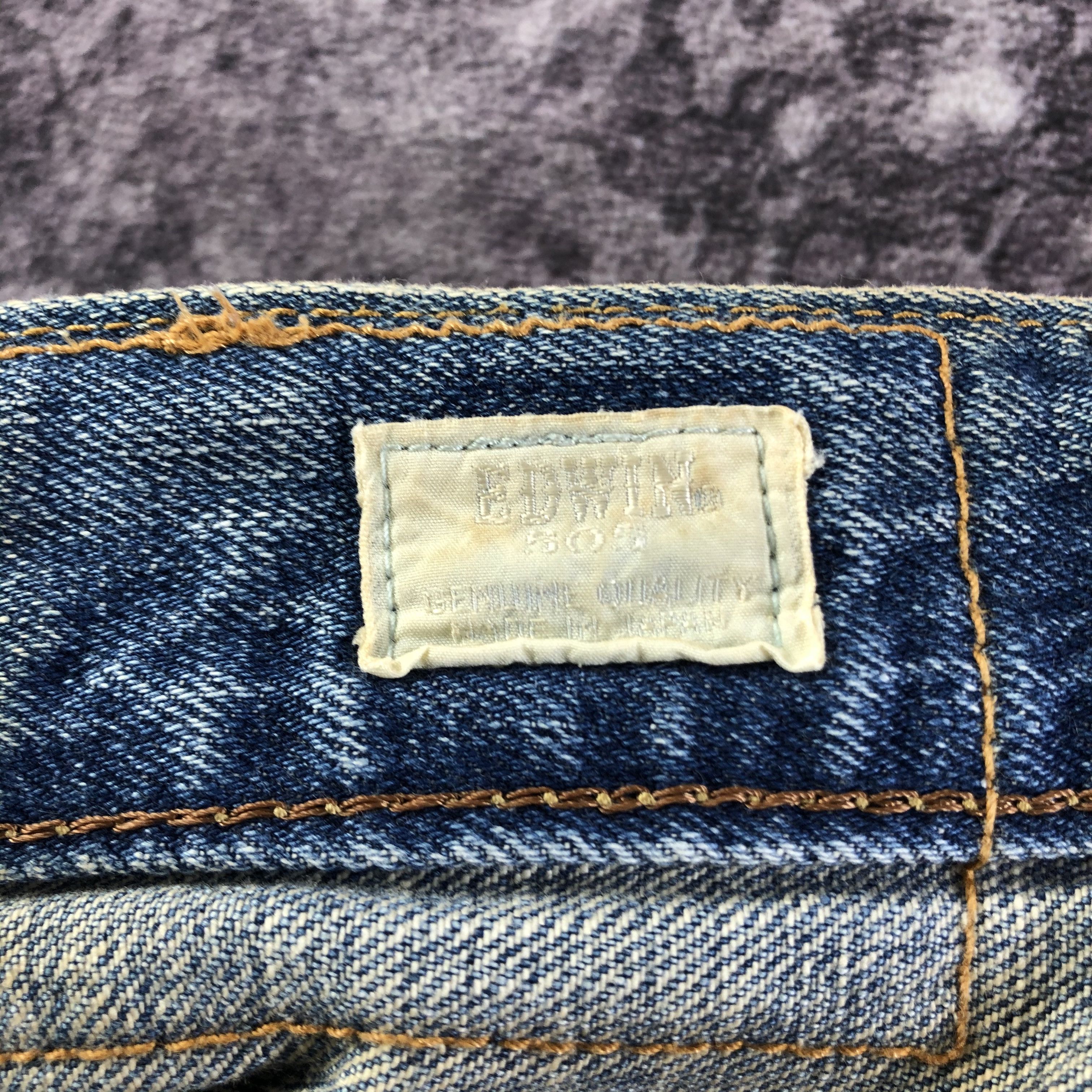 Edwin Vintage Blue Wash Edwin 505 Selvedge Jeans-JM3647 Size US 44 / EU 60 - 11 Thumbnail