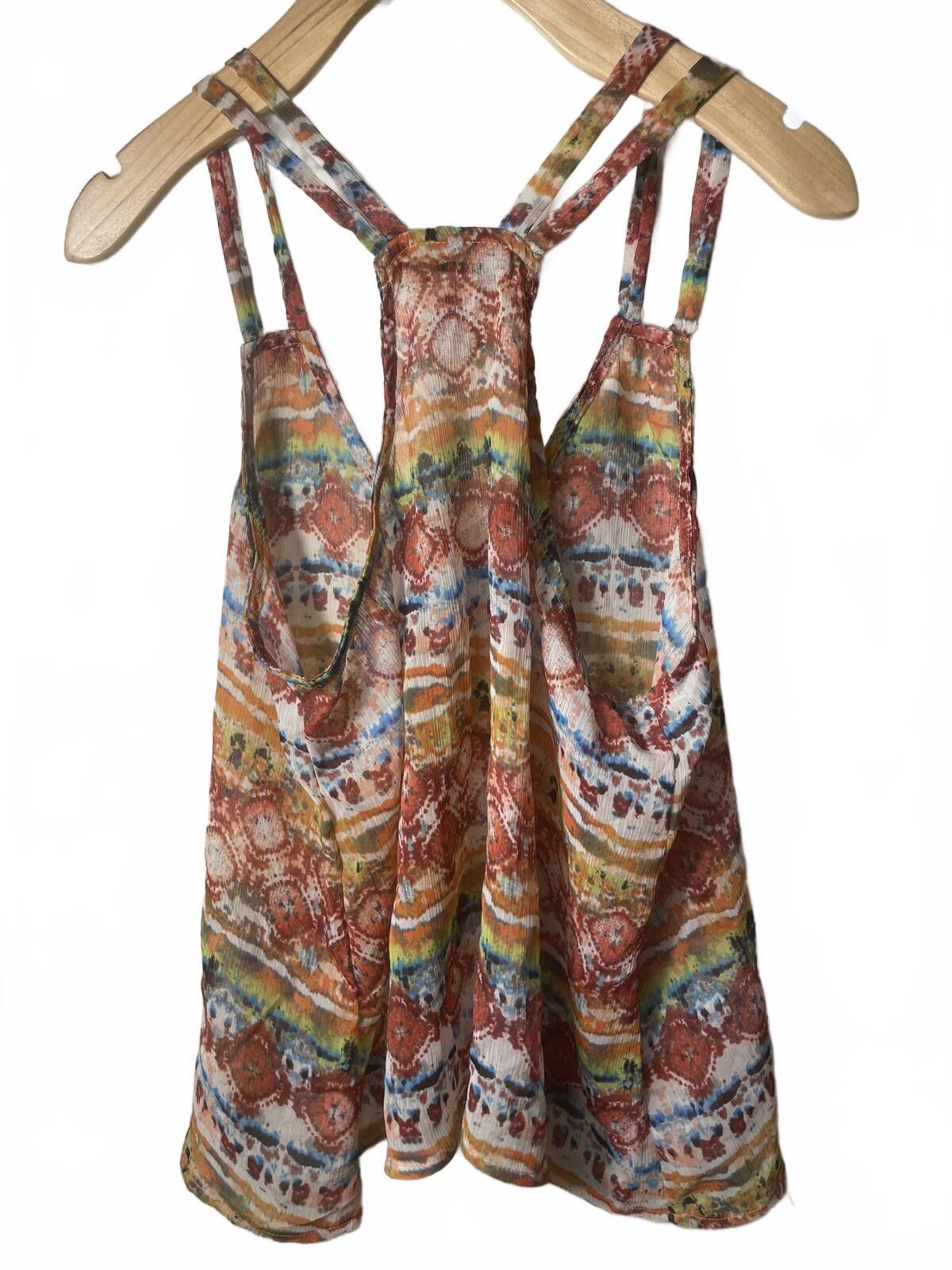 American Rag American Rag Halter Tank Top Blouse Women's XL Button Boho Size XL / US 12-14 / IT 48-50 - 6 Thumbnail
