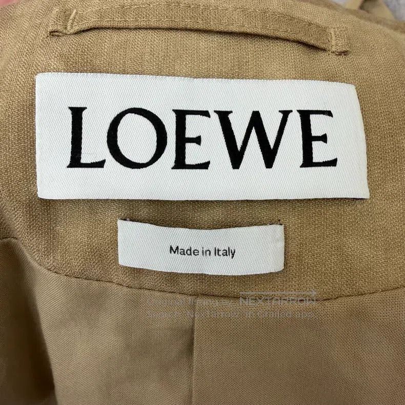Loewe Loewe Khaki Leather Patch Linen Windbreaker Jacket Size XL / US 12-14 / IT 48-50 - 5 Thumbnail