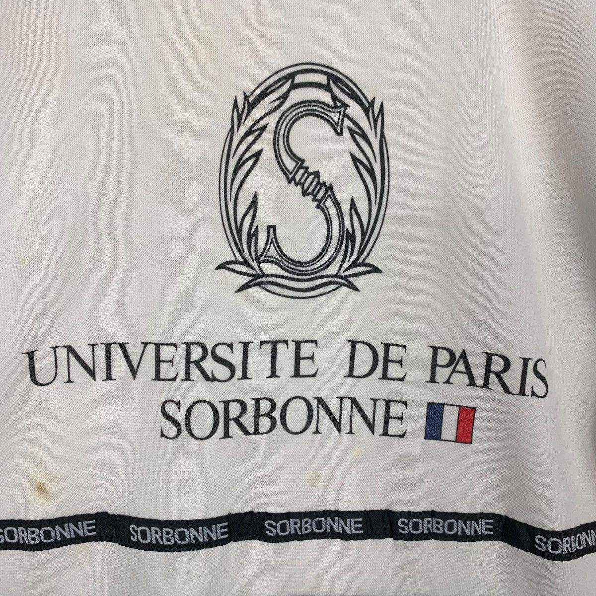 Japanese Brand UNIVERSITE DE PARIS SORBONNE Long Sleeve Tees #2843-C128 Size US M / EU 48-50 / 2 - 5 Thumbnail
