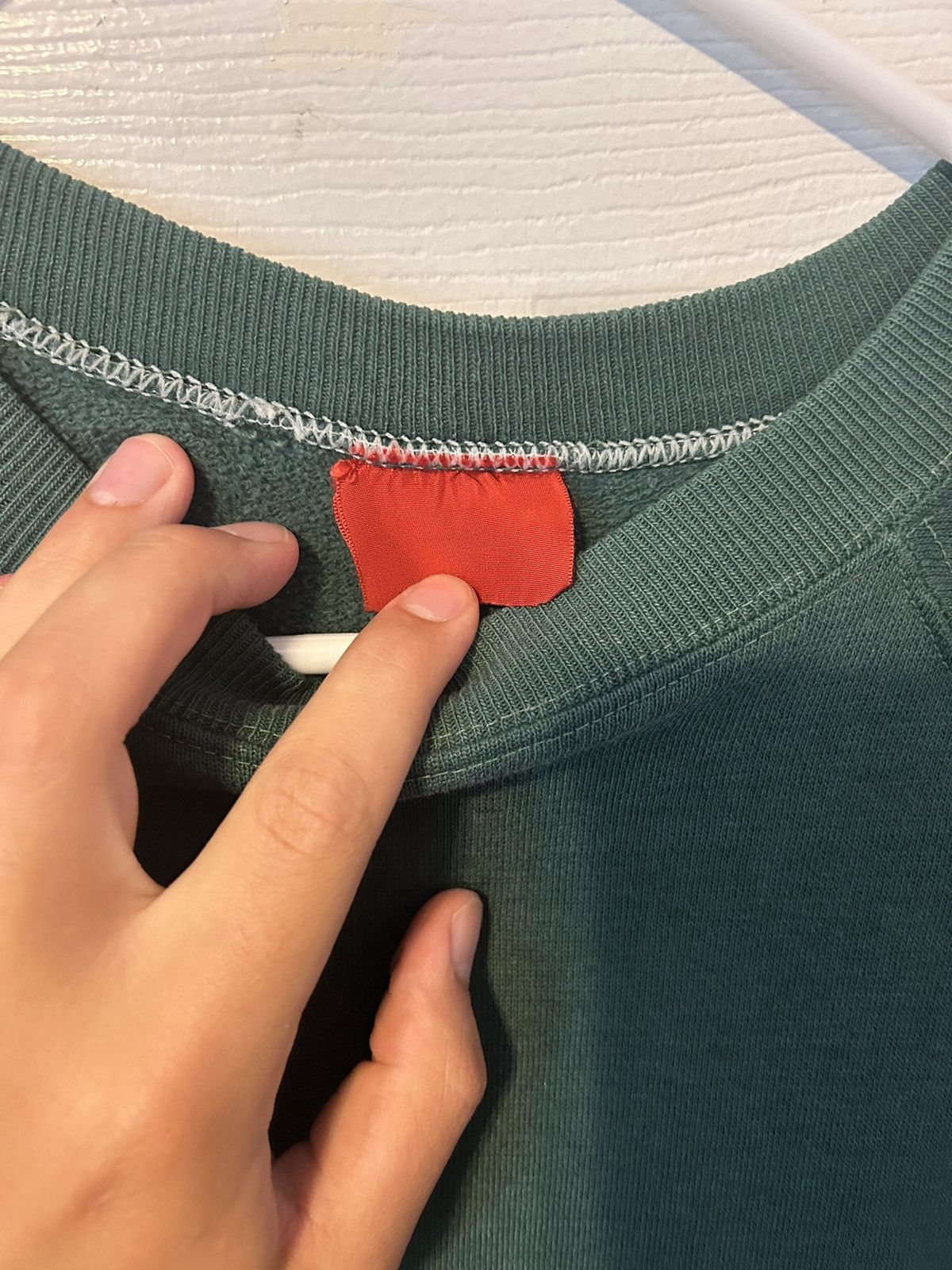 Vintage Vintage 70s crewneck sweatshirt green Size US M / EU 48-50 / 2 - 3 Thumbnail