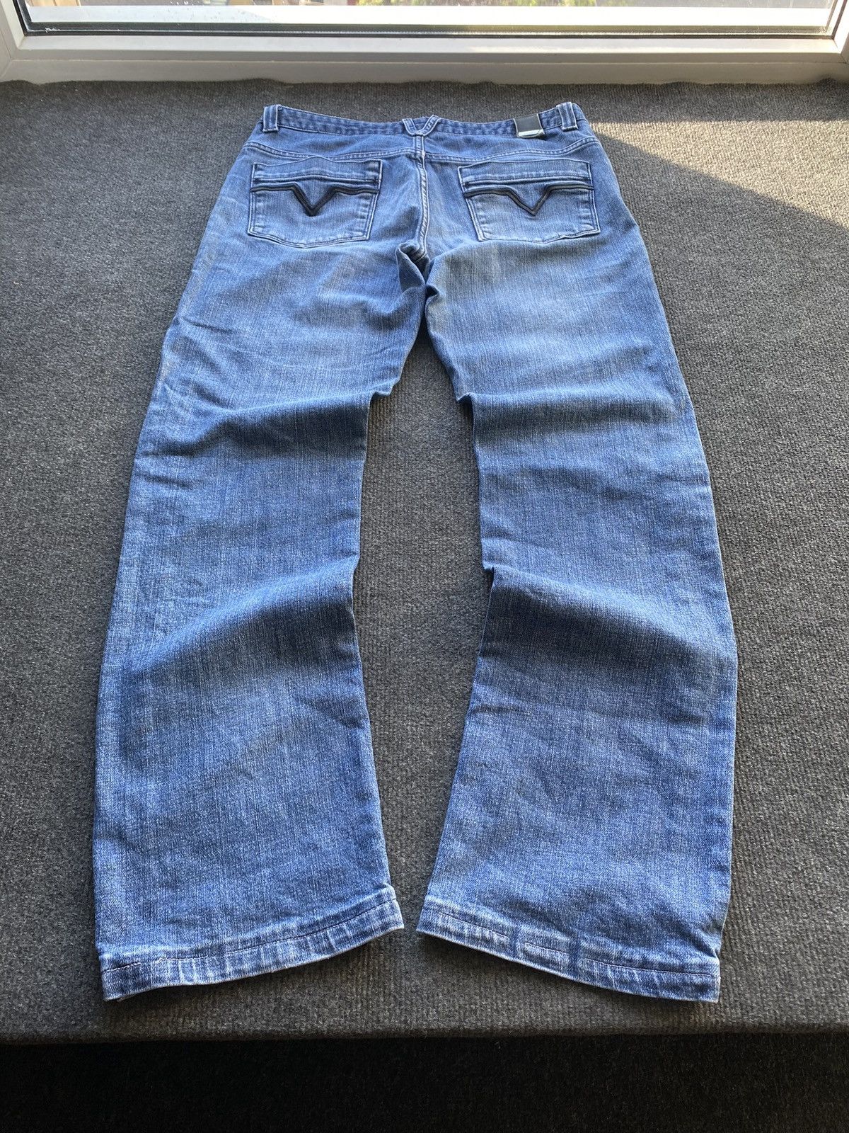 Versace 🔥Versace Luxury mens distressed jeans straight 32 designer Size US 32 / EU 48 - 1 Thumbnail