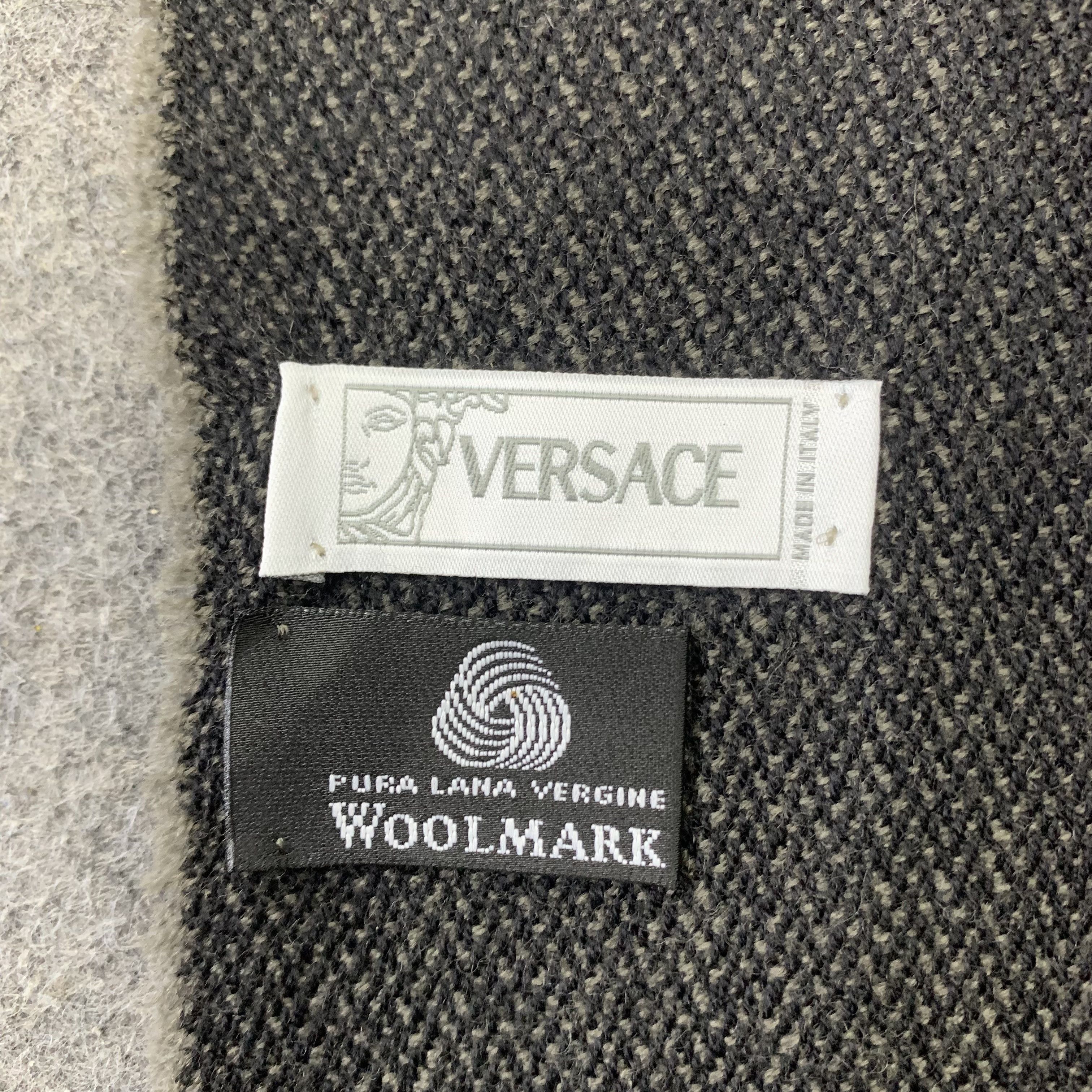 Versace Versace Scarf Wool Muffler Neck Wrap BL9324 Size ONE SIZE - 5 Thumbnail