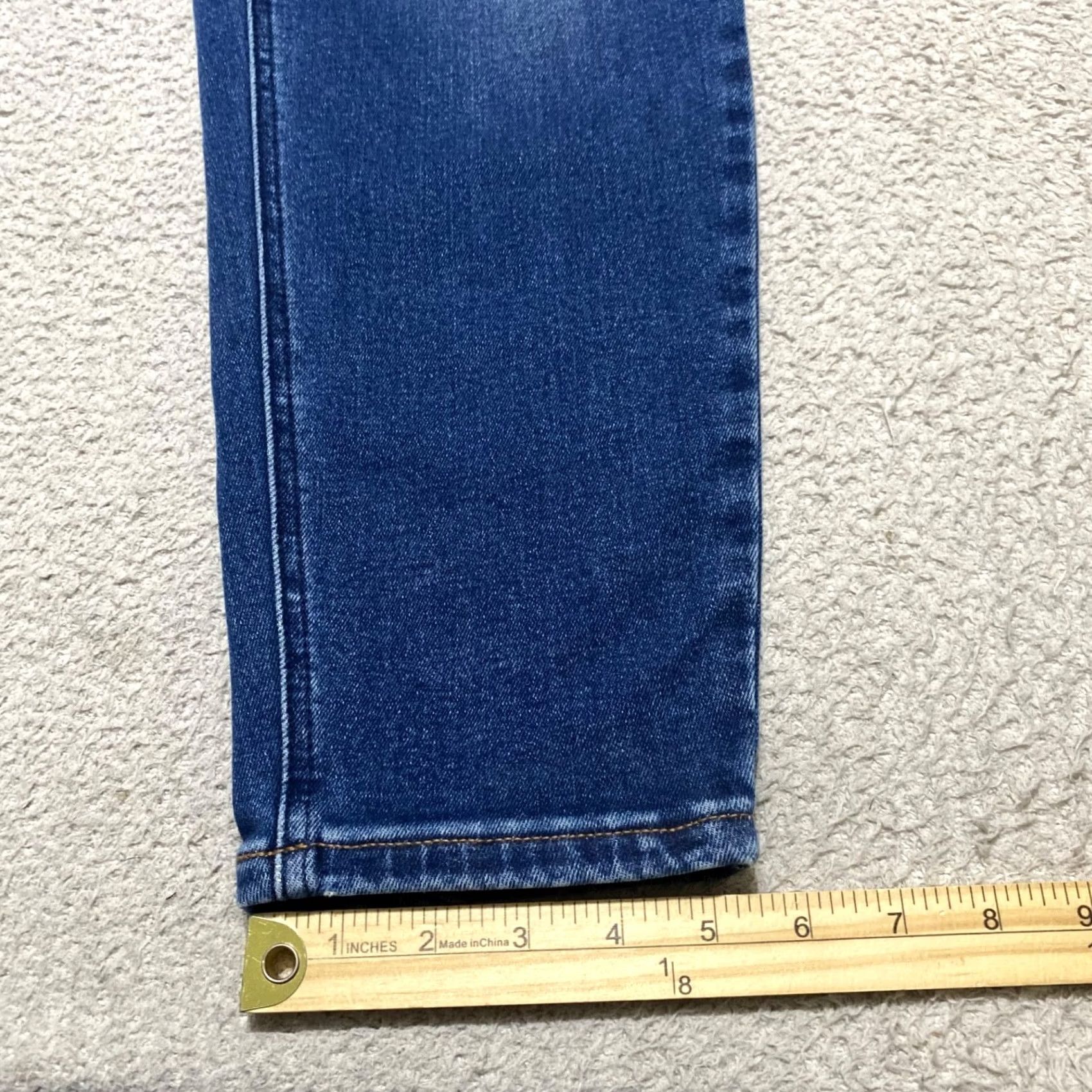 Vintage OAT New York Jeans 16W Blue Denim High Rise Skinny Plus Size 16W Womens 5-Pocket Style Medium Wash Cotton Polyester Spandex Size 38" / US 16 / IT 52 - 6 Thumbnail