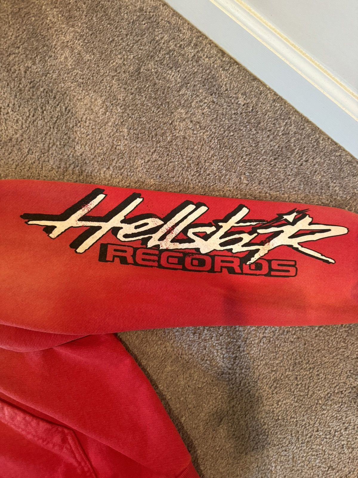 HELLSTAR Hellstar Records Hoodie Red Size US M / EU 48-50 / 2 - 5 Thumbnail