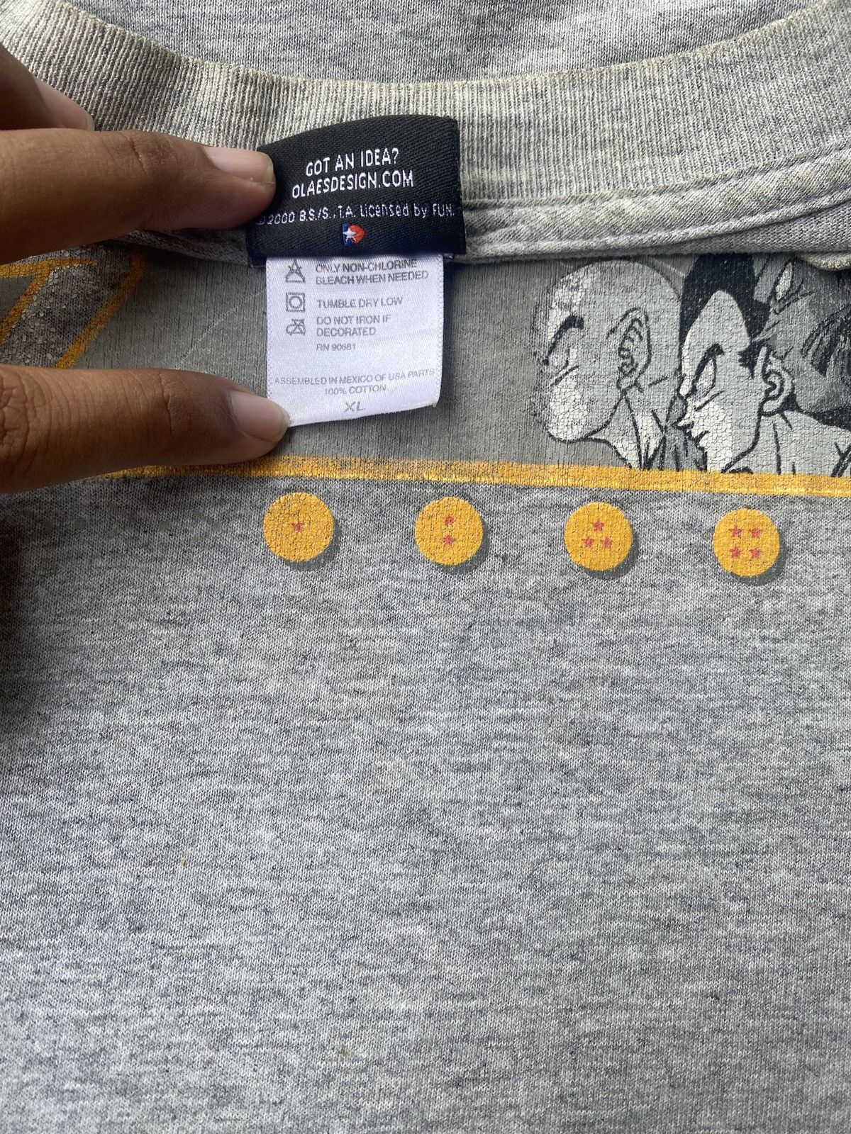 Anime VINTAGE 2000 DRAGON BALL Z BOX LOGO TEE (RARE OLAES DESIGN) Size US XL / EU 56 / 4 - 6 Thumbnail