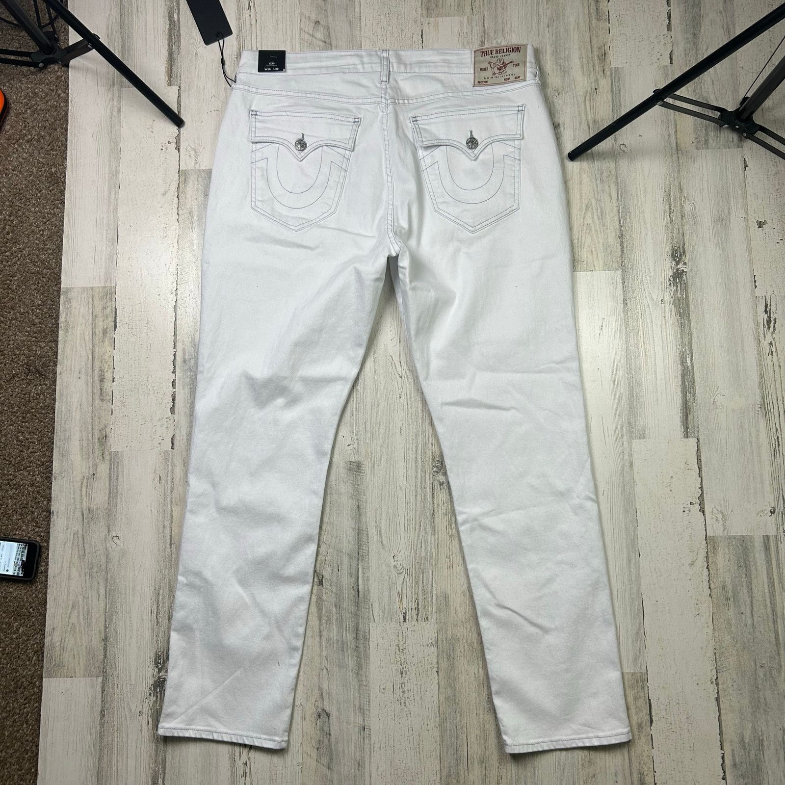 True Religion True Religion Geno Relaxed Slim Flap Jeans White Size US 38 / EU 54 - 5 Thumbnail