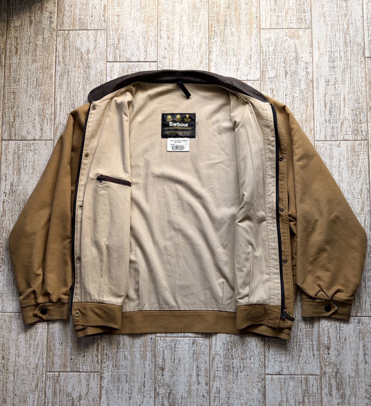 Barbour Vintage BARBOUR A762 Moleskin Blouson Jacket Size XL Size US XL / EU 56 / 4 - 2 Thumbnail
