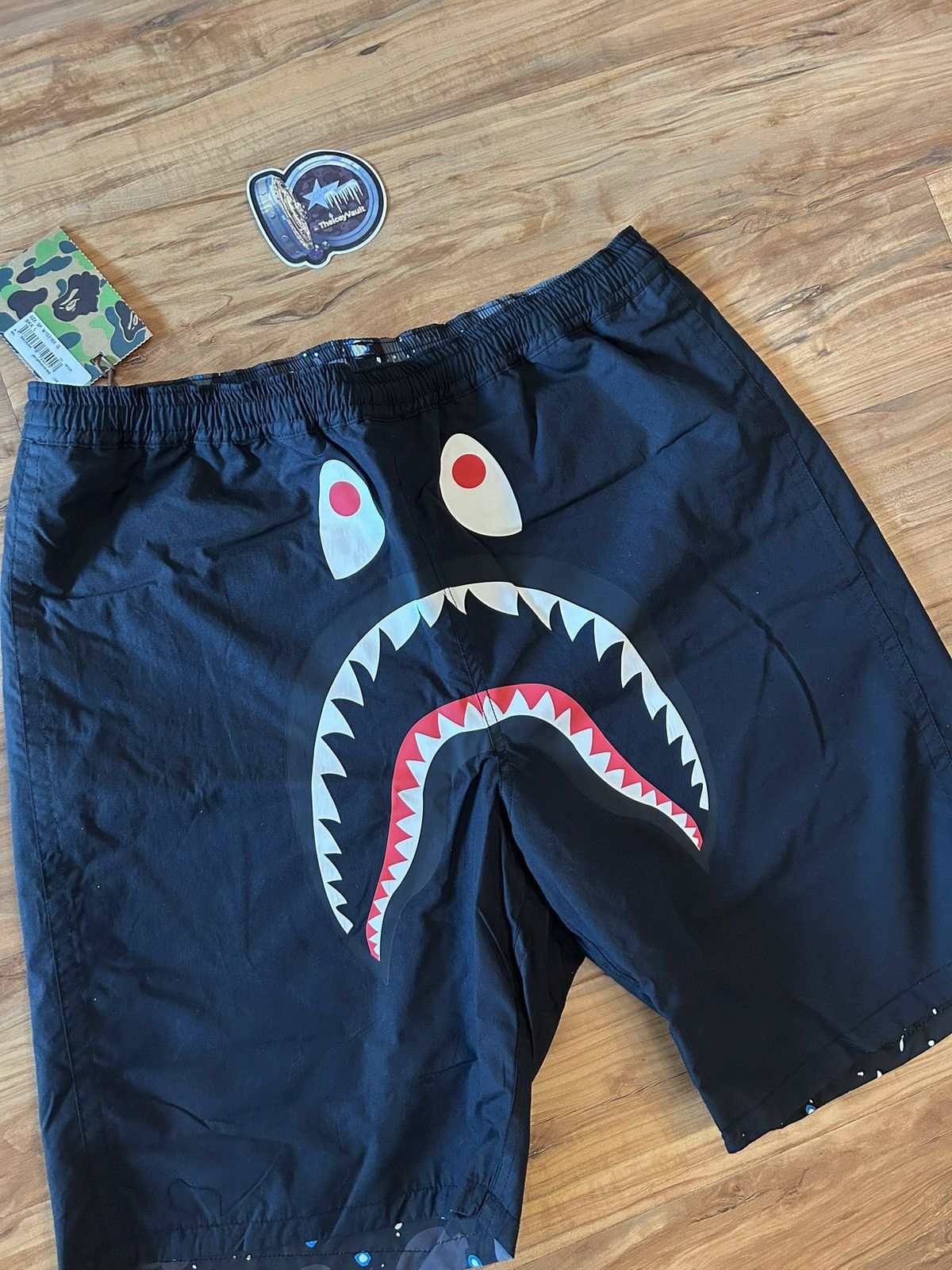 Bape Bape Space Camo / Shark Reversible Shorts Size US 30 / EU 46 - 5 Thumbnail