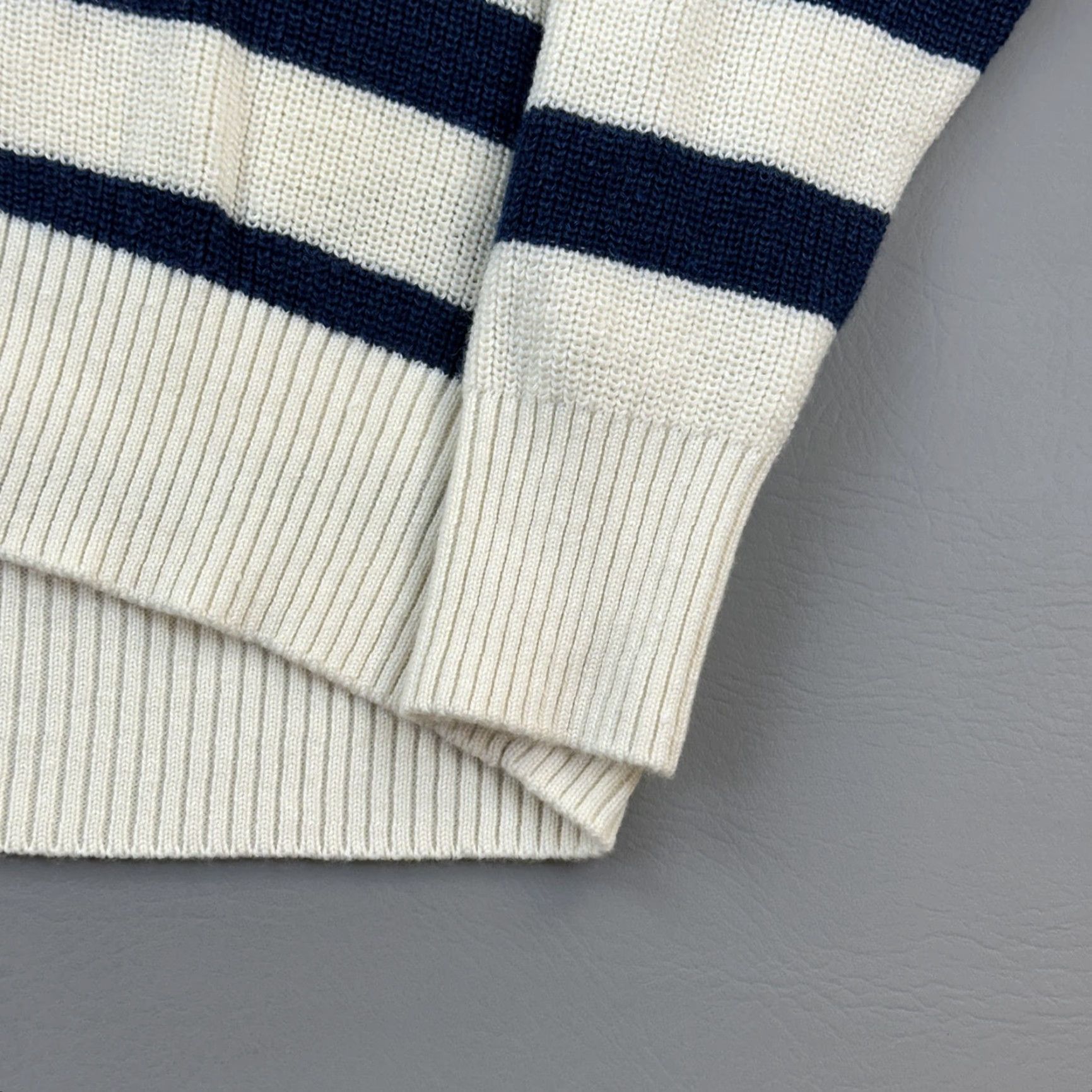 Peter Millar VINTAGE Peter Millar Sweater Mens Large Striped Crown Cool Wool Linen Merino Cardigan Size US L / EU 52-54 / 3 - 2 Thumbnail