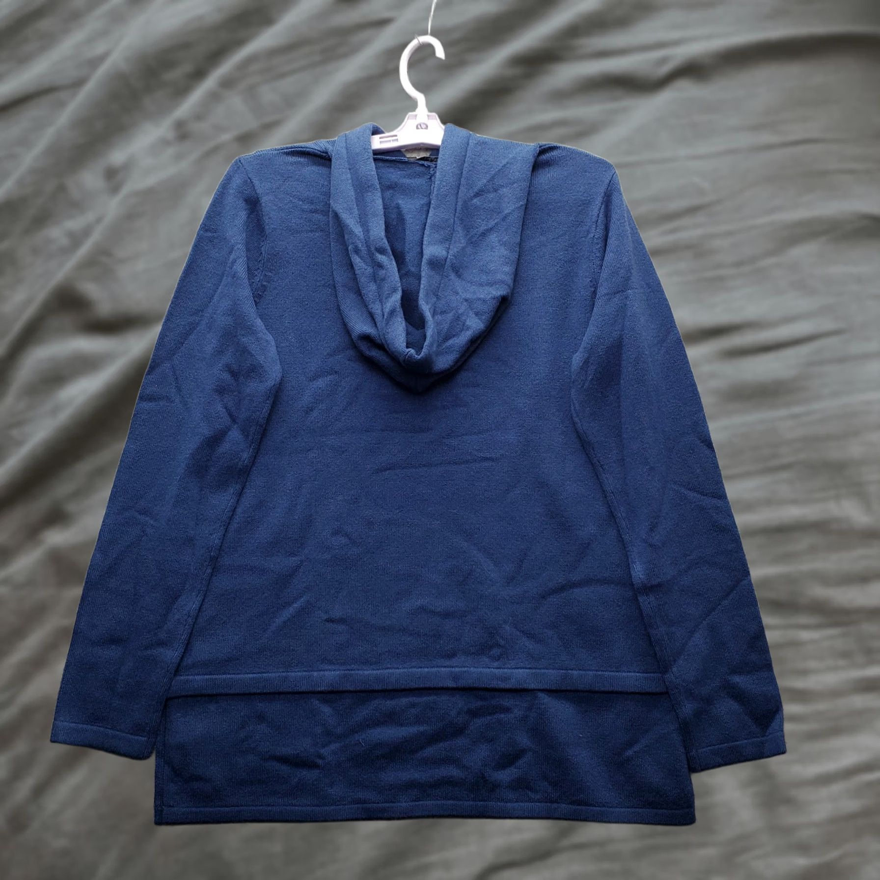 Vintage Attitudes Attitudes by Renee Sweater Womens S Hooded Blue Knit Size S / US 4 / IT 40 - 1 Thumbnail