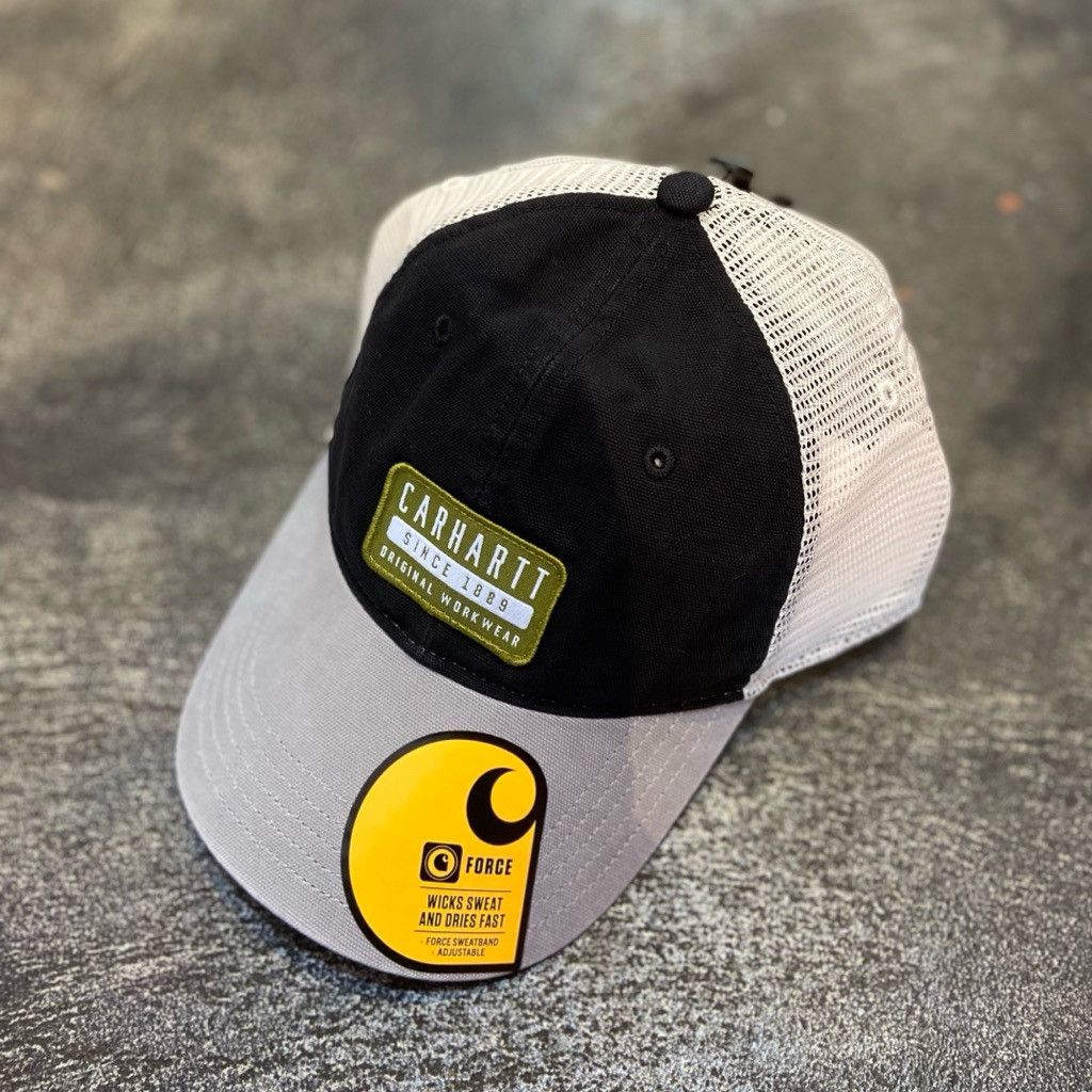 Carhartt Canvas Mesh Back Workwear Patch Cap Trucker