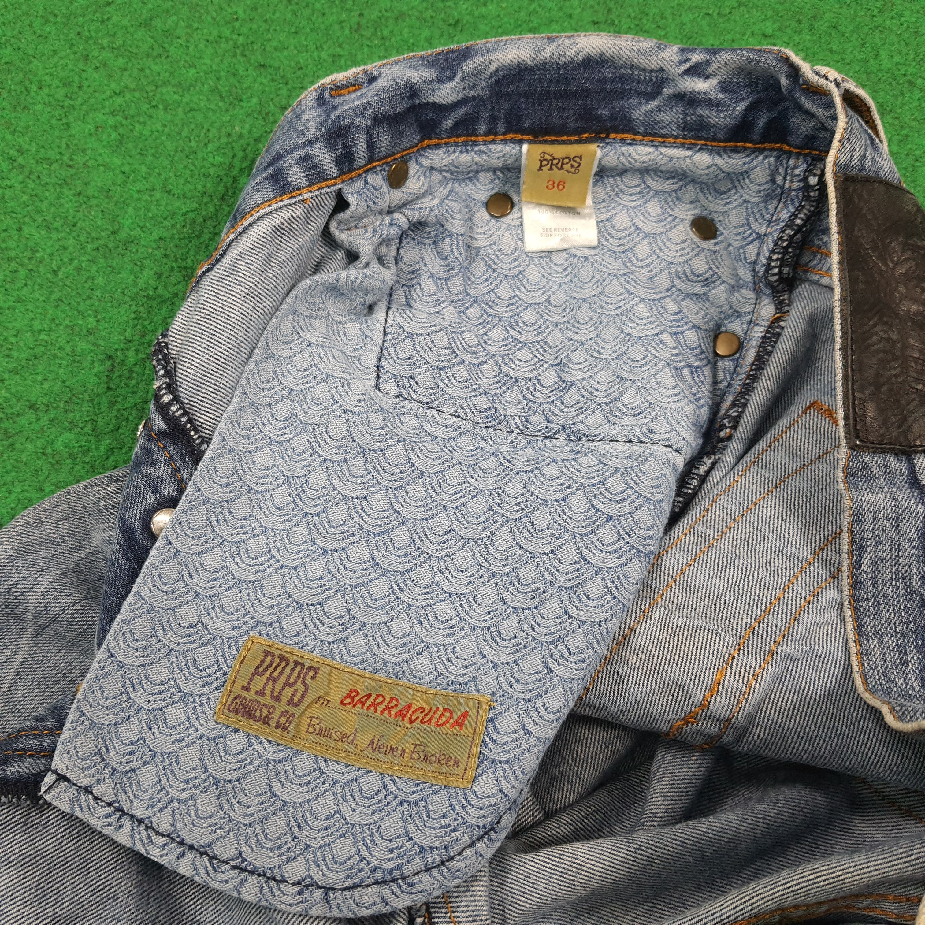 Prps Vintage PRPS Barracuda Denim Jeans C297N13 Size US 37 - 8 Thumbnail