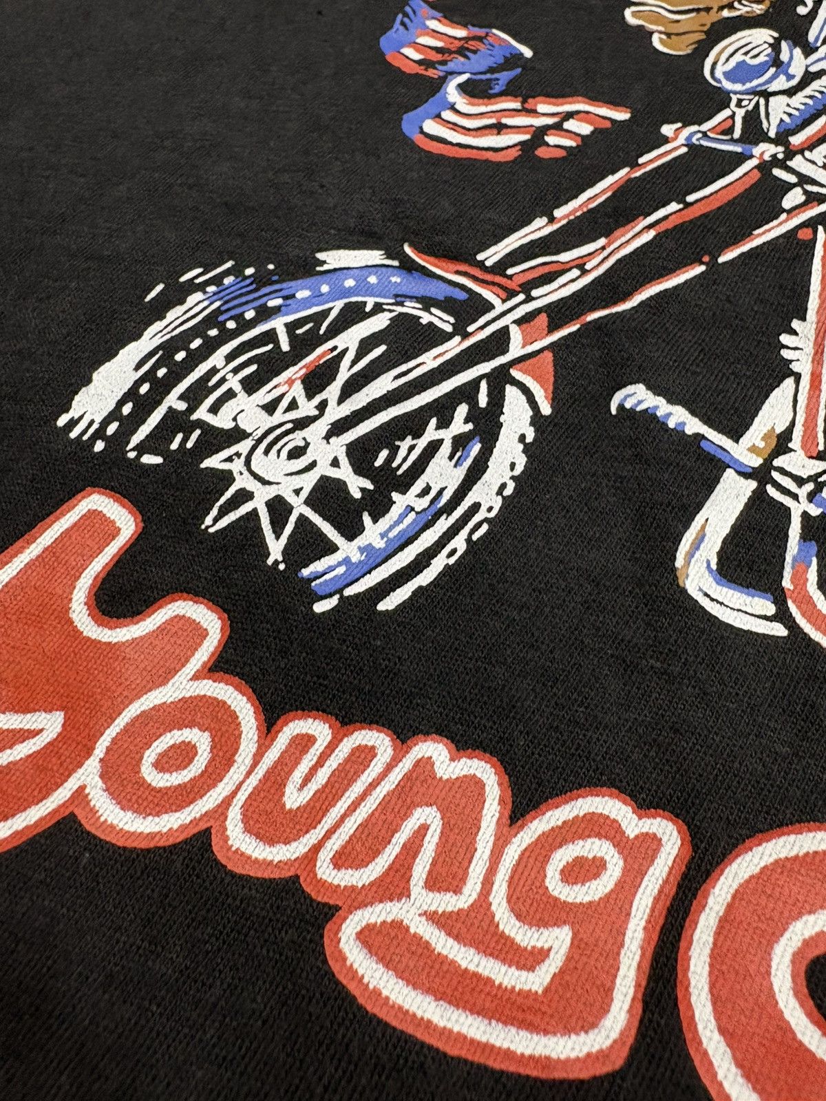 Harley Davidson 1989 Young America Eagle Motorcycle Tee XL Harley 80s VTG Size US XL / EU 56 / 4 - 7 Thumbnail