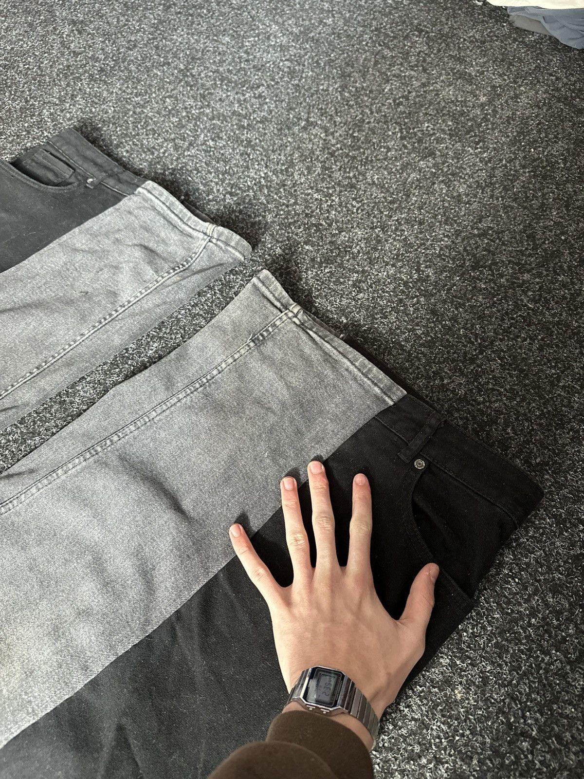 If Six Was Nine 🚨GRAIL CUSTOM DENIM JEANS 2in1 ULTRA BAGGY Y2K JAPANESE STYL Size US 34 / EU 50 - 9 Thumbnail