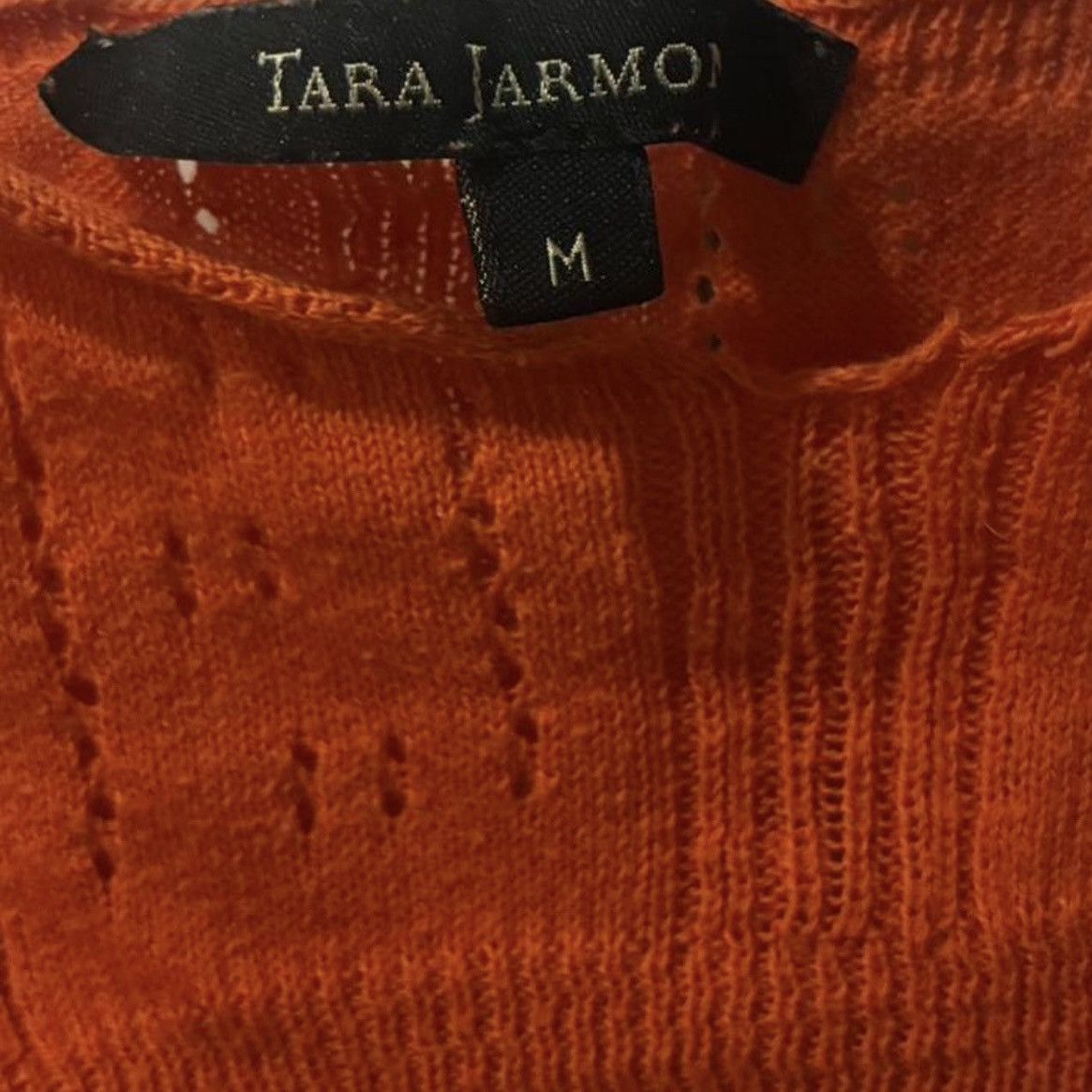 Tara Jarmon Tara Jarmon Orange Crop Top Size M / US 6-8 / IT 42-44 - 3 Thumbnail