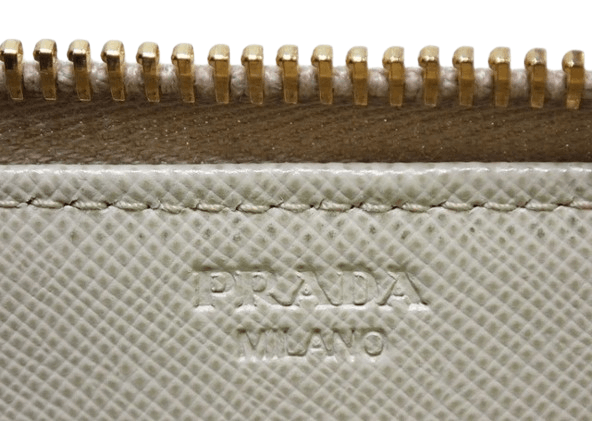 Prada Prada Saffiano Leather Zippy White Wallet Size ONE SIZE - 10 Thumbnail