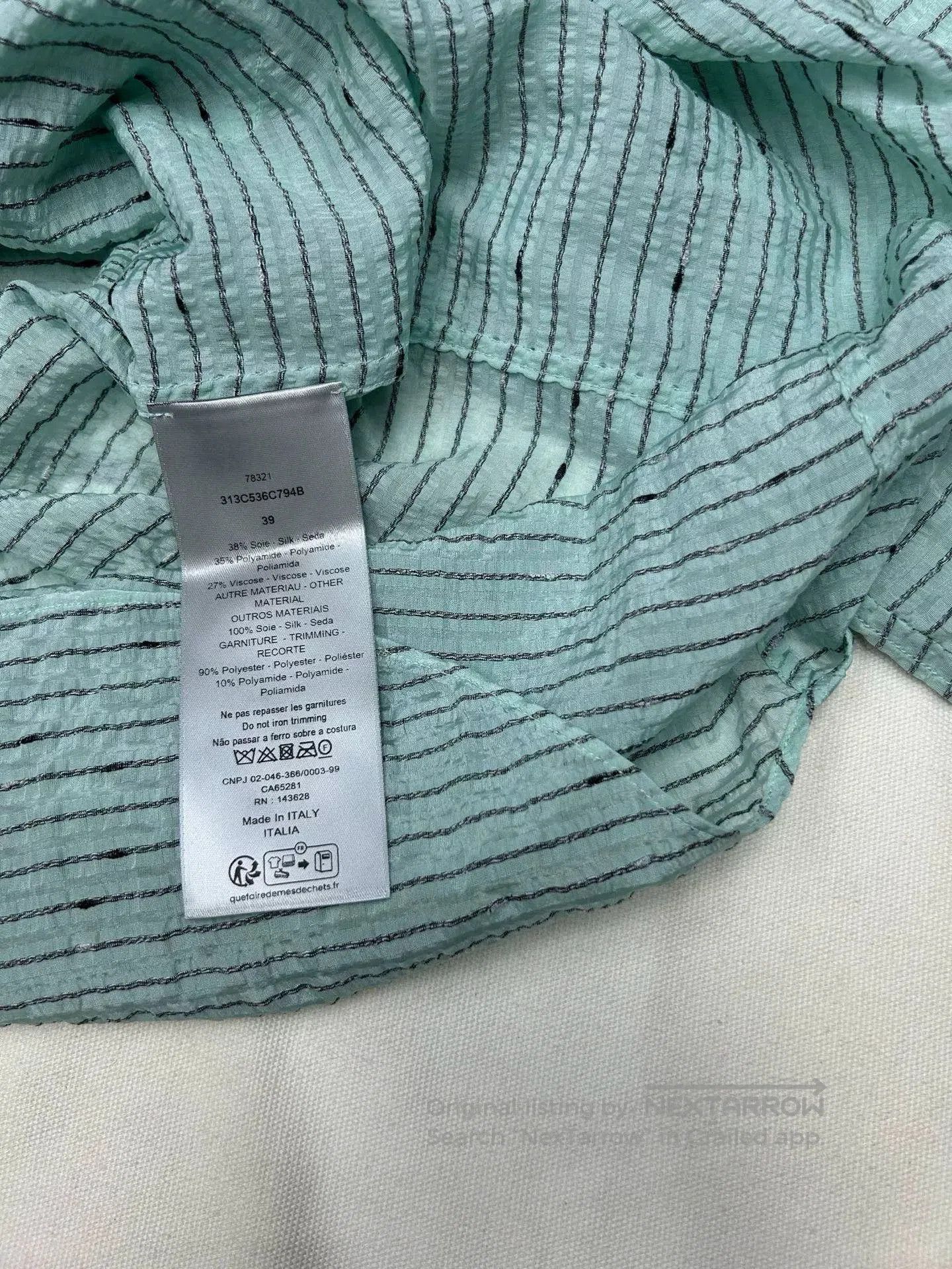 Dior Dior Man 2024 Spring Summer Silk Seersucker Shirt. Size US XXS / EU 40 - 6 Thumbnail